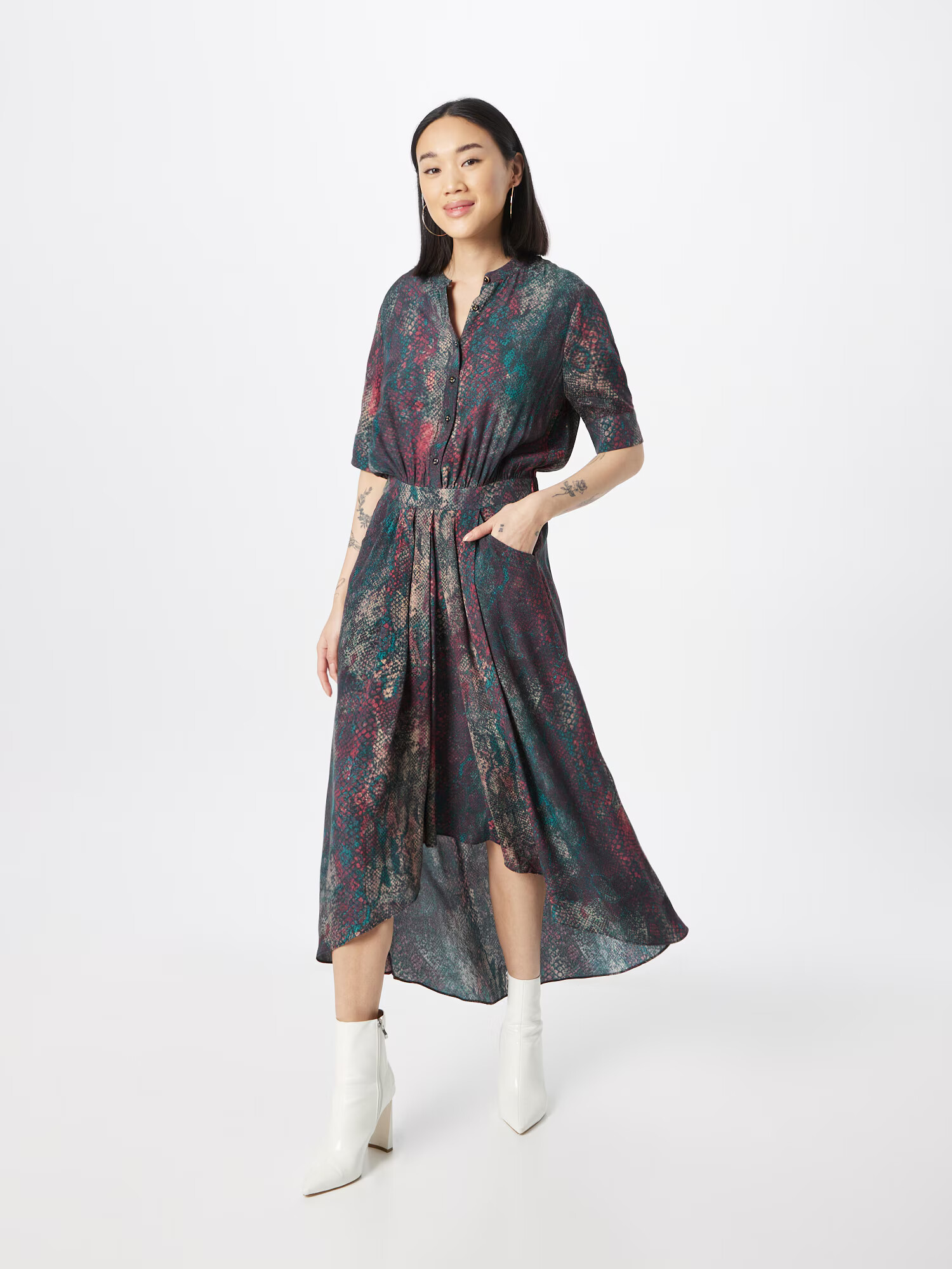 SCOTCH & SODA Rochie bleumarin / turcoaz / roșu - Pled.ro