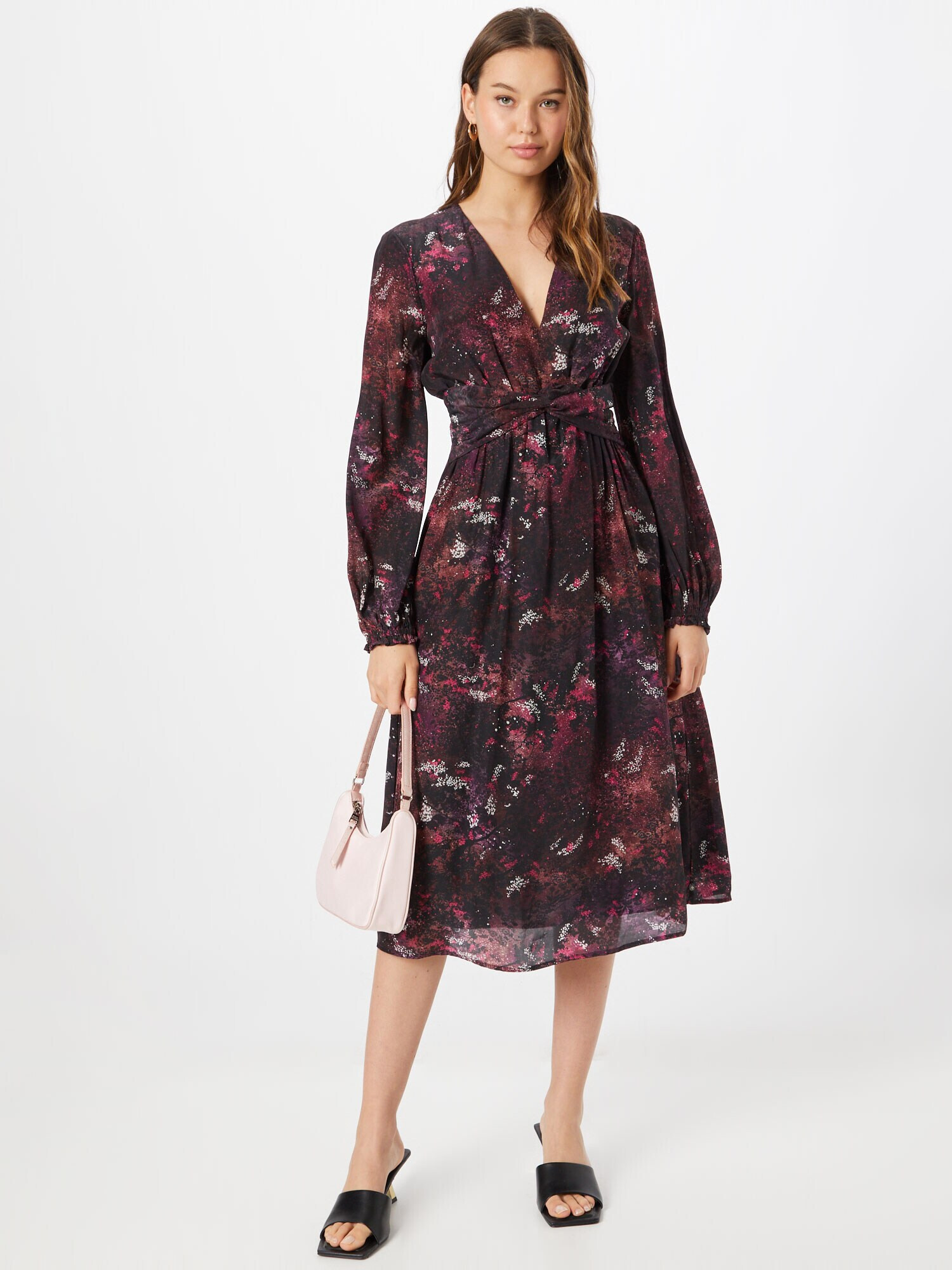 SCOTCH & SODA Rochie roz închis / roșu ruginiu / roșu burgundy / alb - Pled.ro