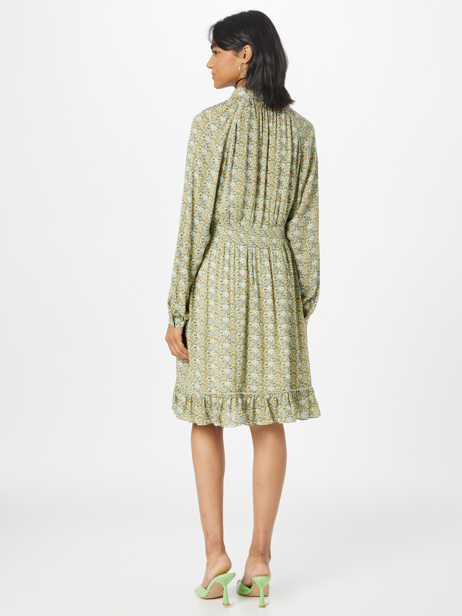 SCOTCH & SODA Rochie tip bluză albastru / albastru deschis / galben deschis / verde stuf - Pled.ro