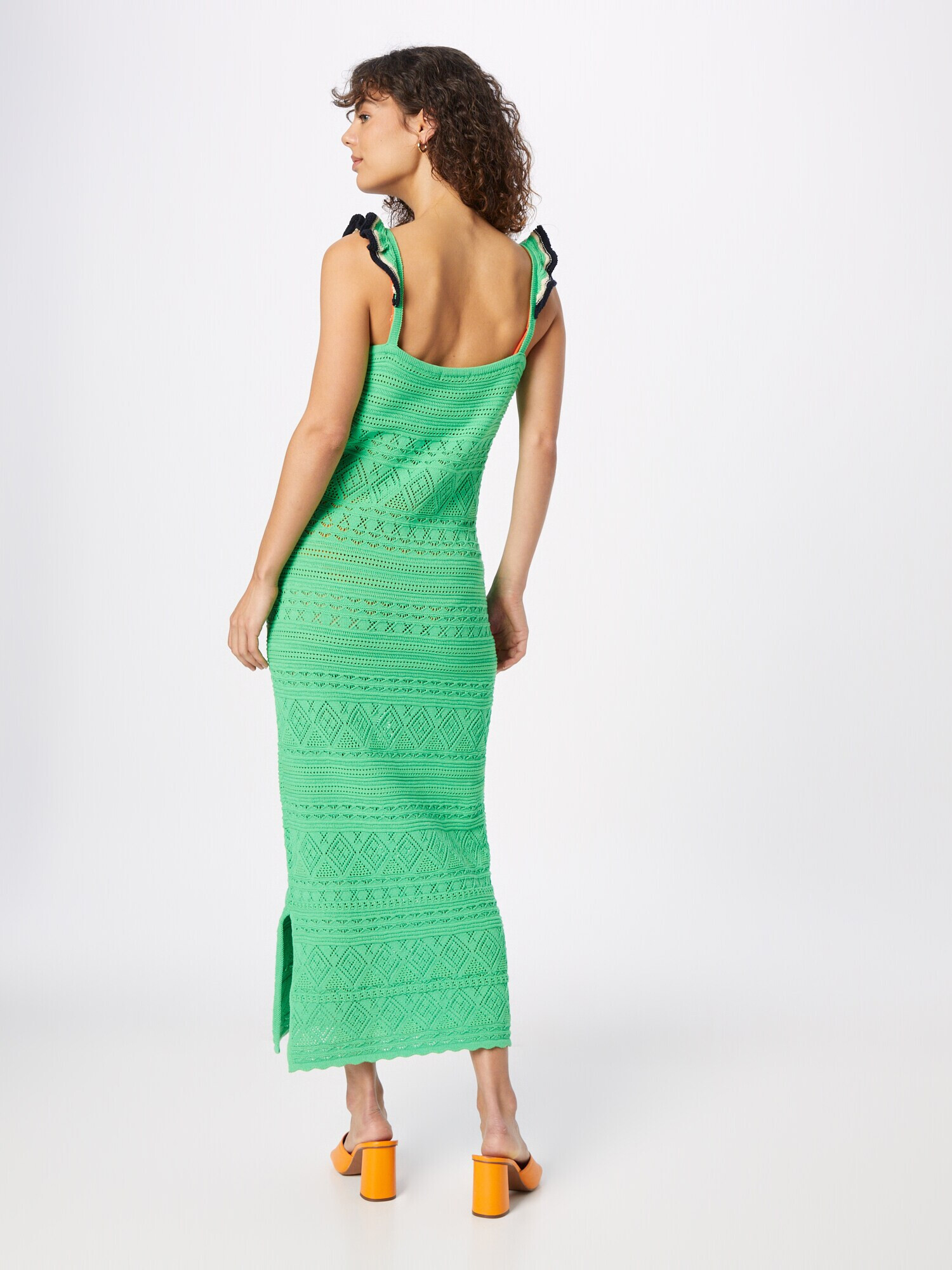 SCOTCH & SODA Rochie tricotat crem / verde deschis / negru - Pled.ro