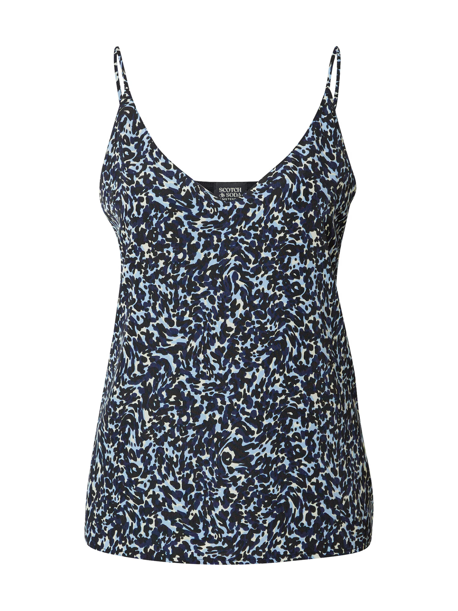 SCOTCH & SODA Top bej / bleumarin / albastru fumuriu / gri metalic - Pled.ro