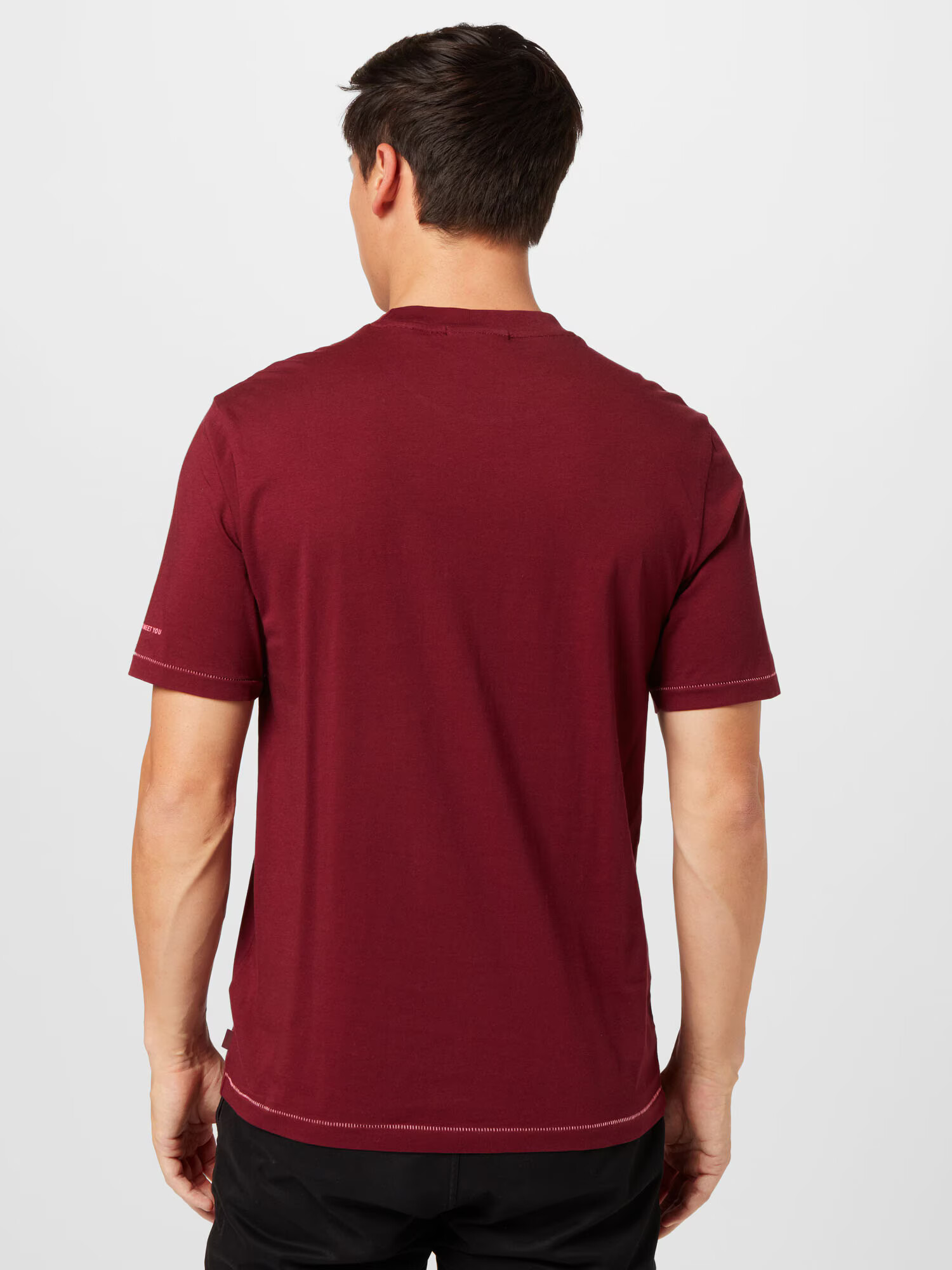 SCOTCH & SODA Tricou albastru aqua / albastru închis / roz neon / roșu bordeaux - Pled.ro