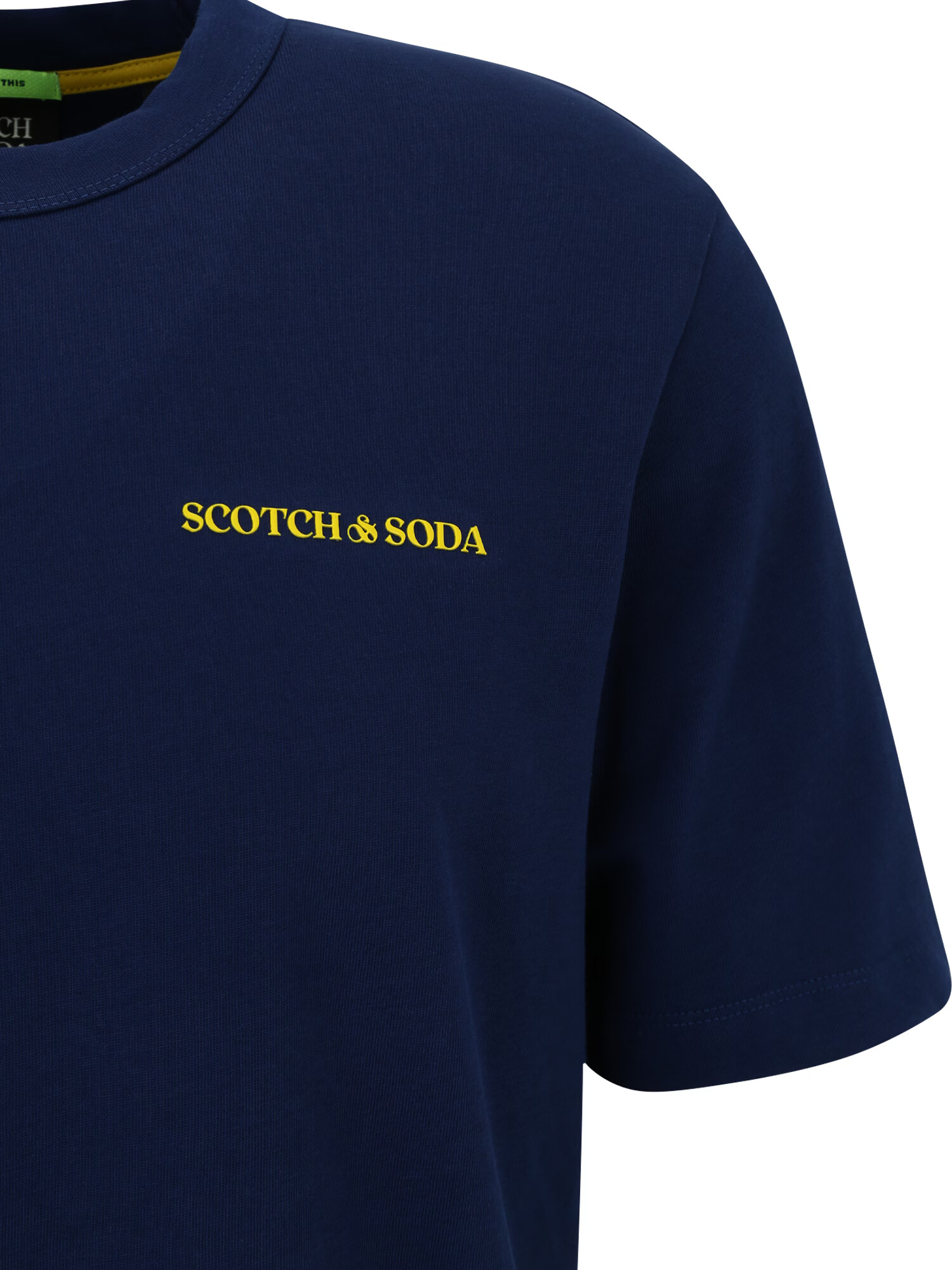 SCOTCH & SODA Tricou albastru marin / galben - Pled.ro