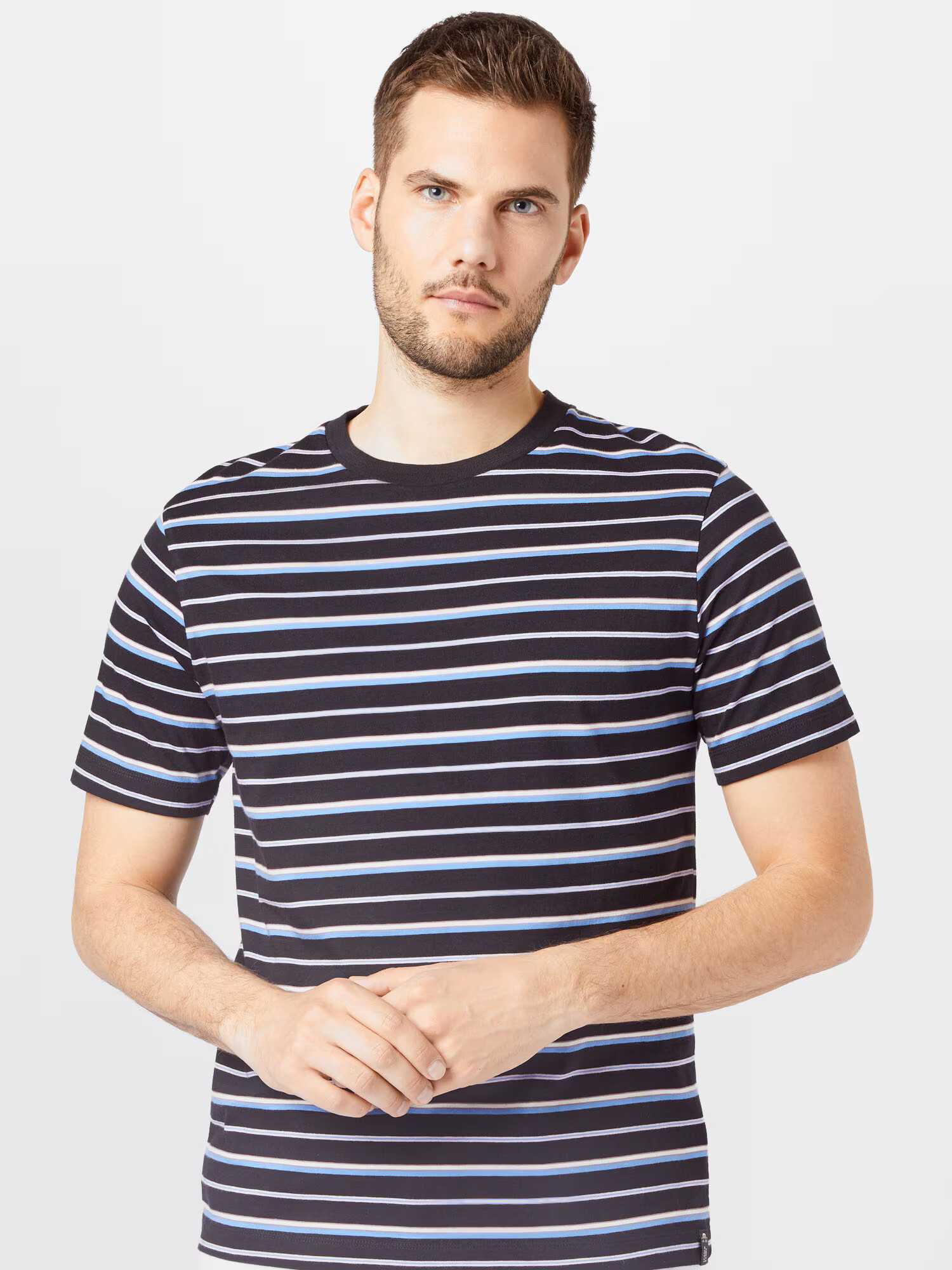 SCOTCH & SODA Tricou albastru noapte / albastru deschis / alb - Pled.ro