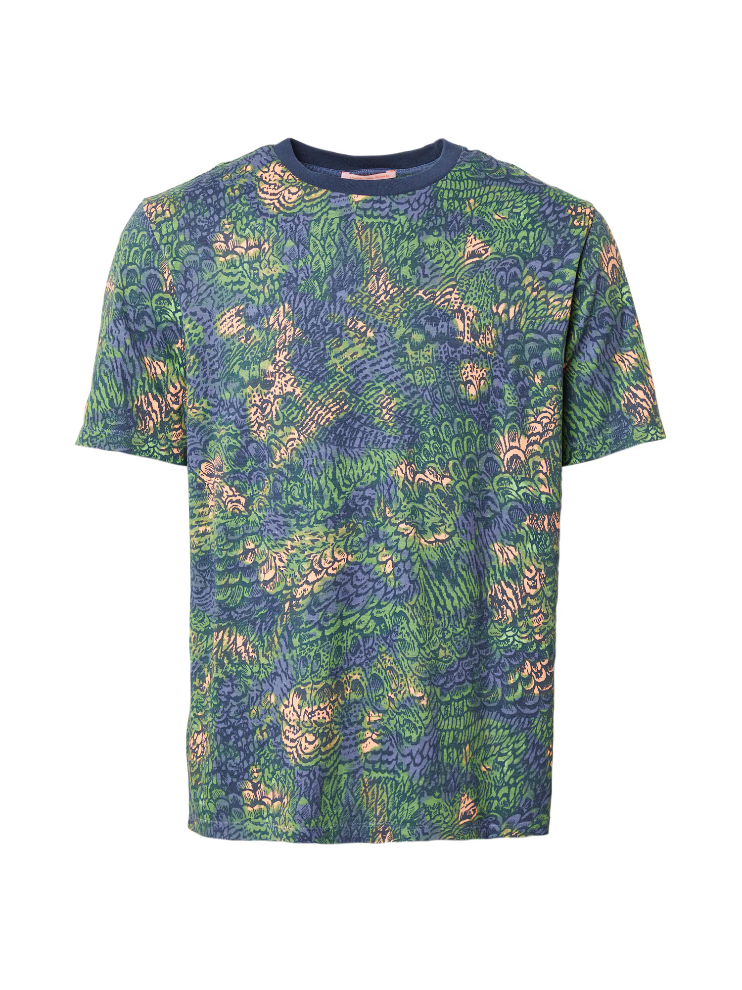 SCOTCH & SODA Tricou bej / albastru închis / verde - Pled.ro