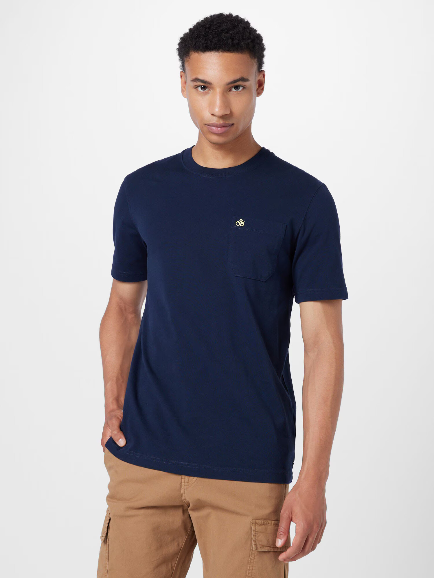 SCOTCH & SODA Tricou bej / bleumarin - Pled.ro