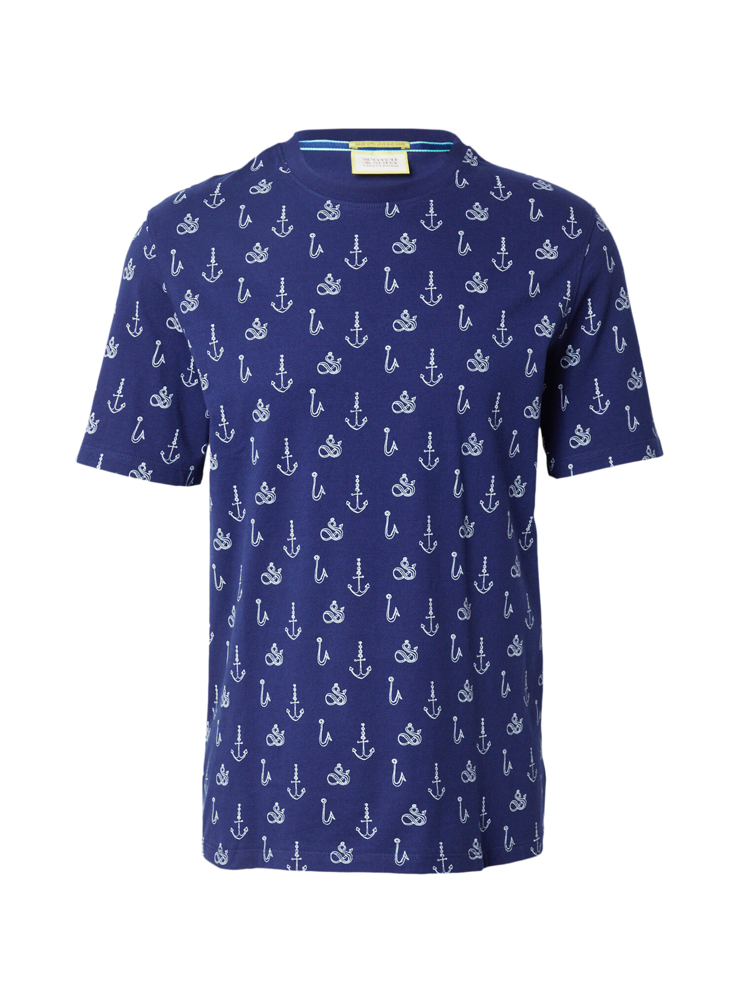 SCOTCH & SODA Tricou bleumarin / alb - Pled.ro