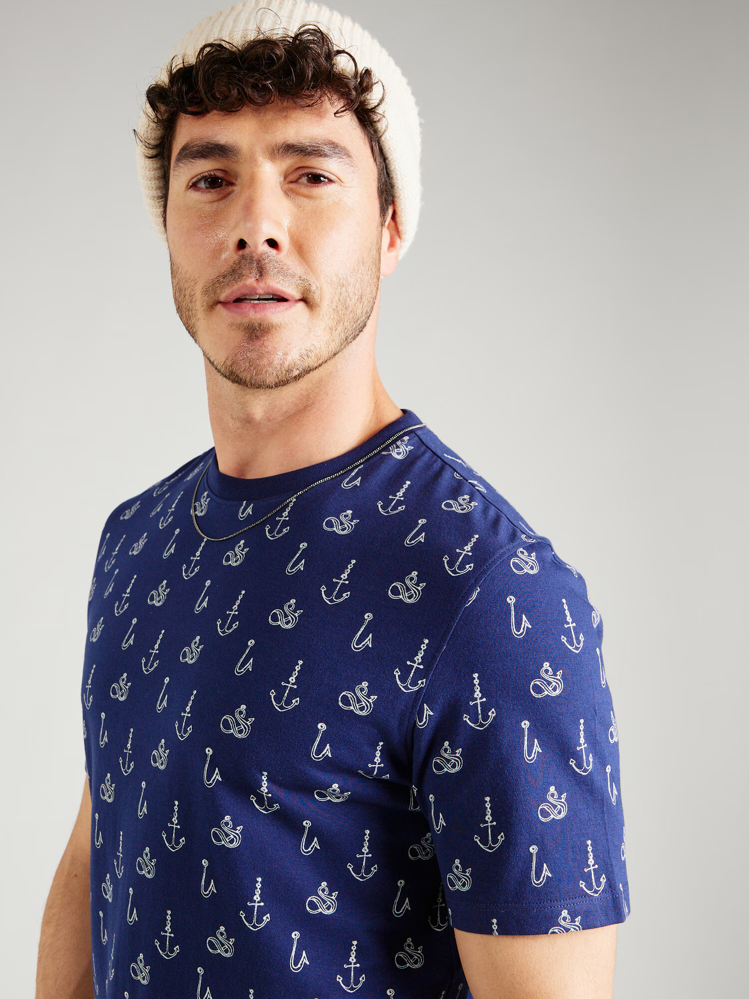 SCOTCH & SODA Tricou bleumarin / alb - Pled.ro