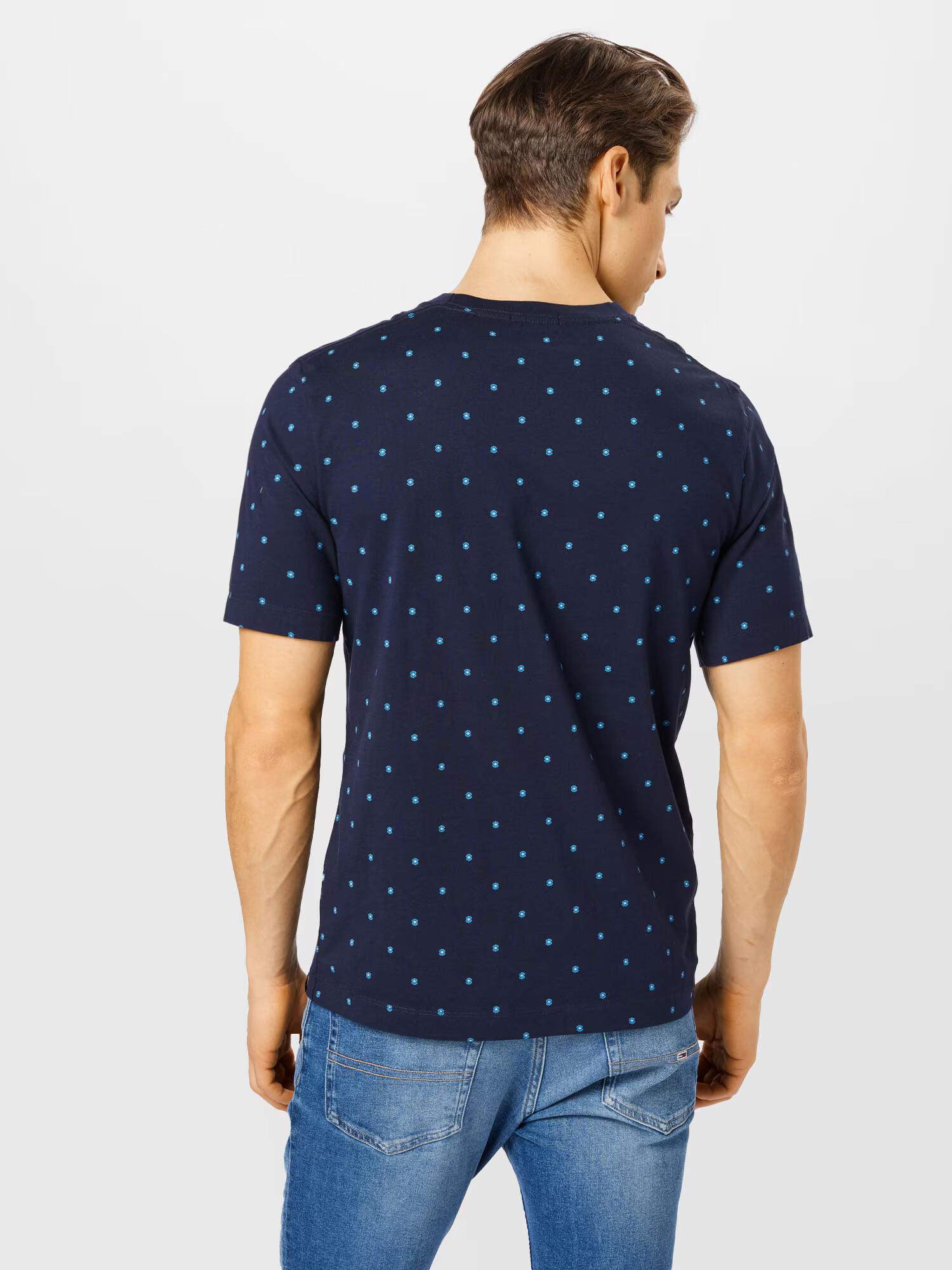 SCOTCH & SODA Tricou bleumarin / azuriu / alb - Pled.ro