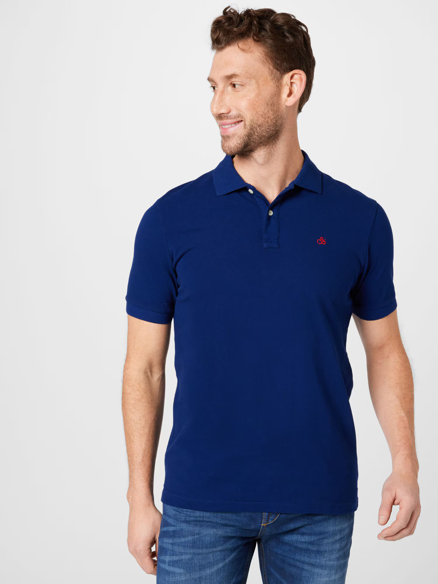 SCOTCH & SODA Tricou bleumarin / roșu pepene - Pled.ro