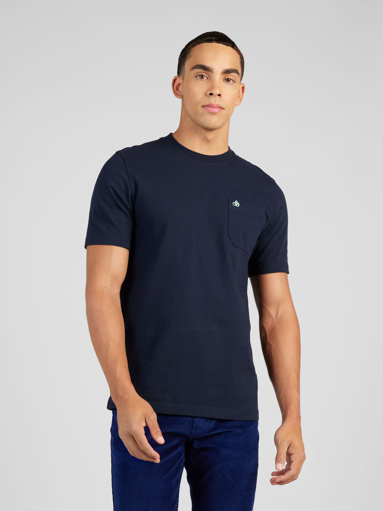 SCOTCH & SODA Tricou bleumarin / verde mentă - Pled.ro