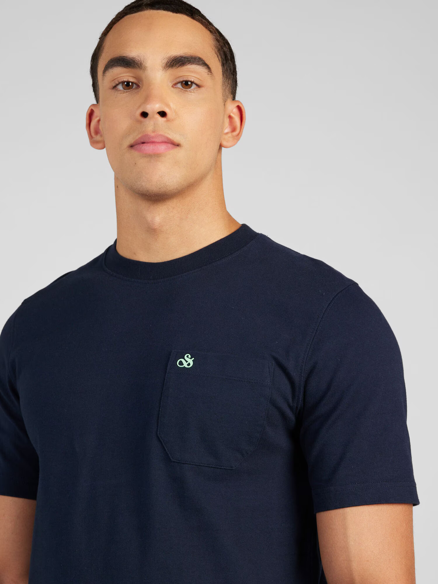 SCOTCH & SODA Tricou bleumarin / verde mentă - Pled.ro