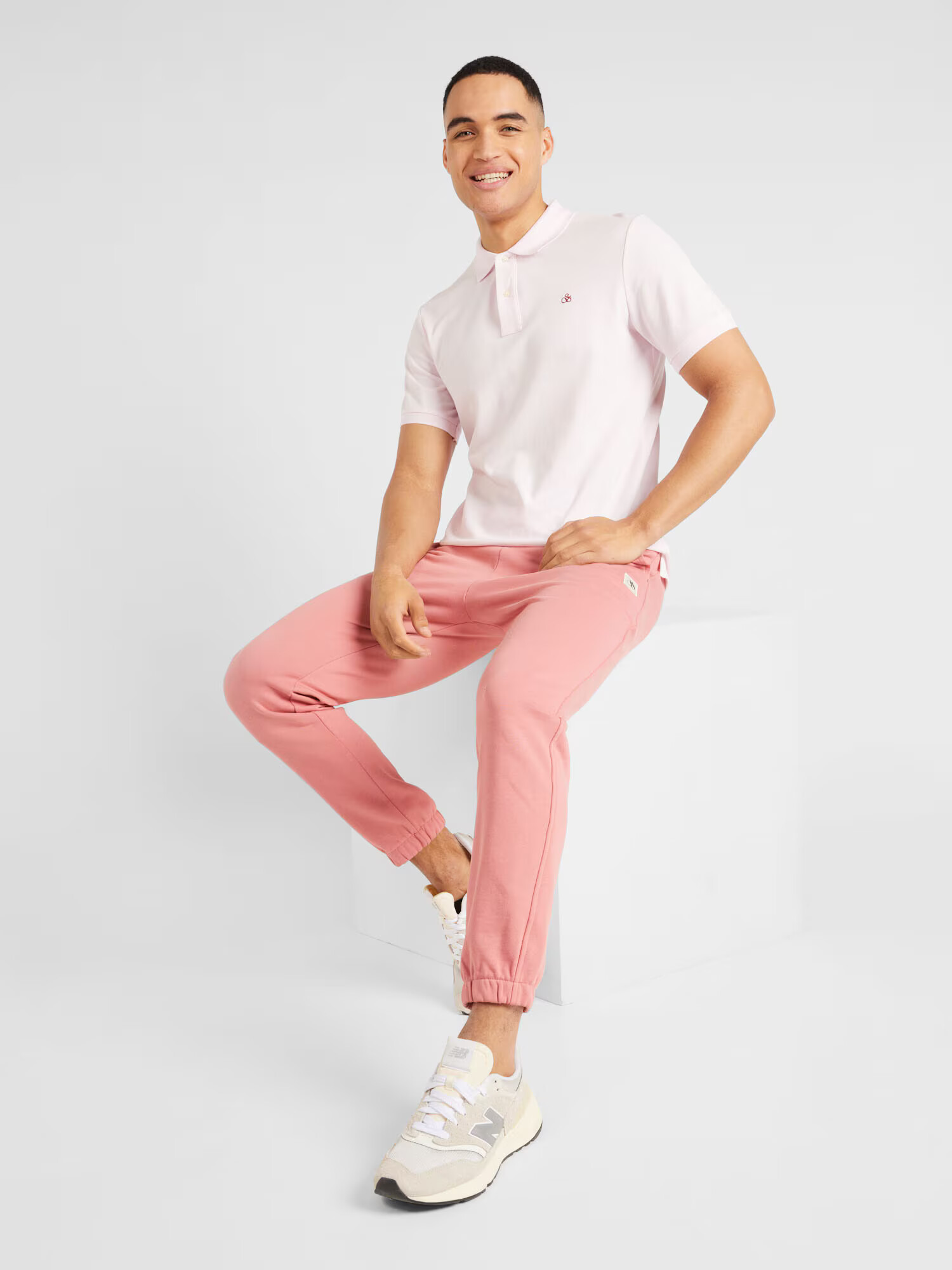 SCOTCH & SODA Tricou 'Essential' roz pastel - Pled.ro