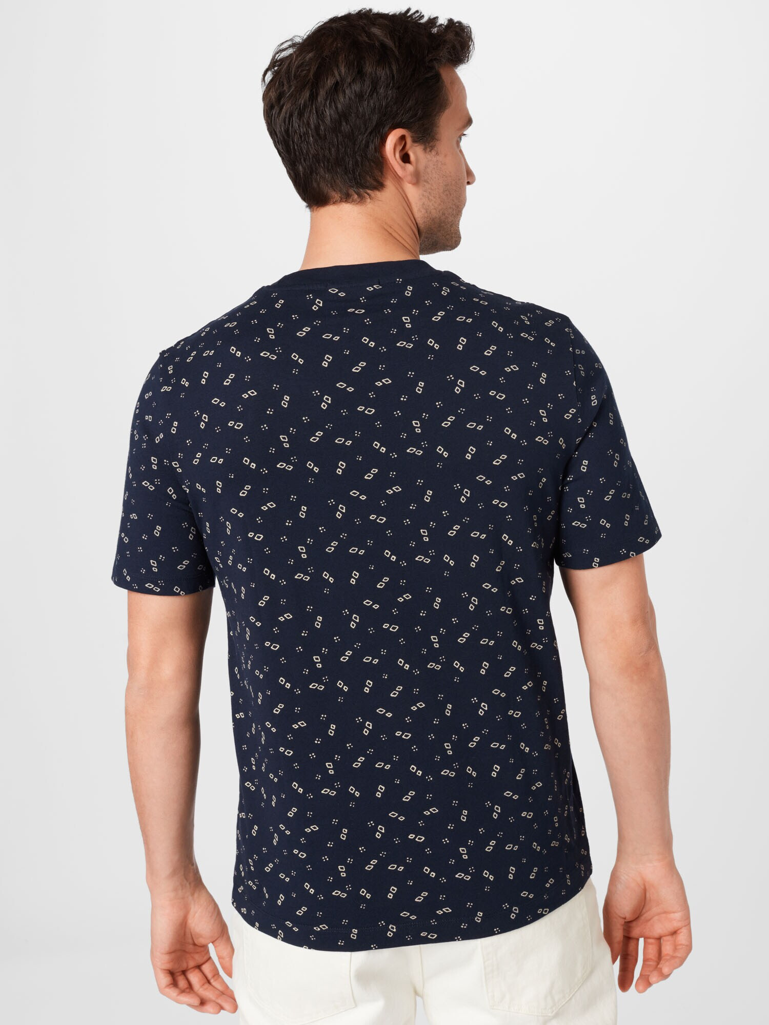 SCOTCH & SODA Tricou nisipiu / bleumarin - Pled.ro