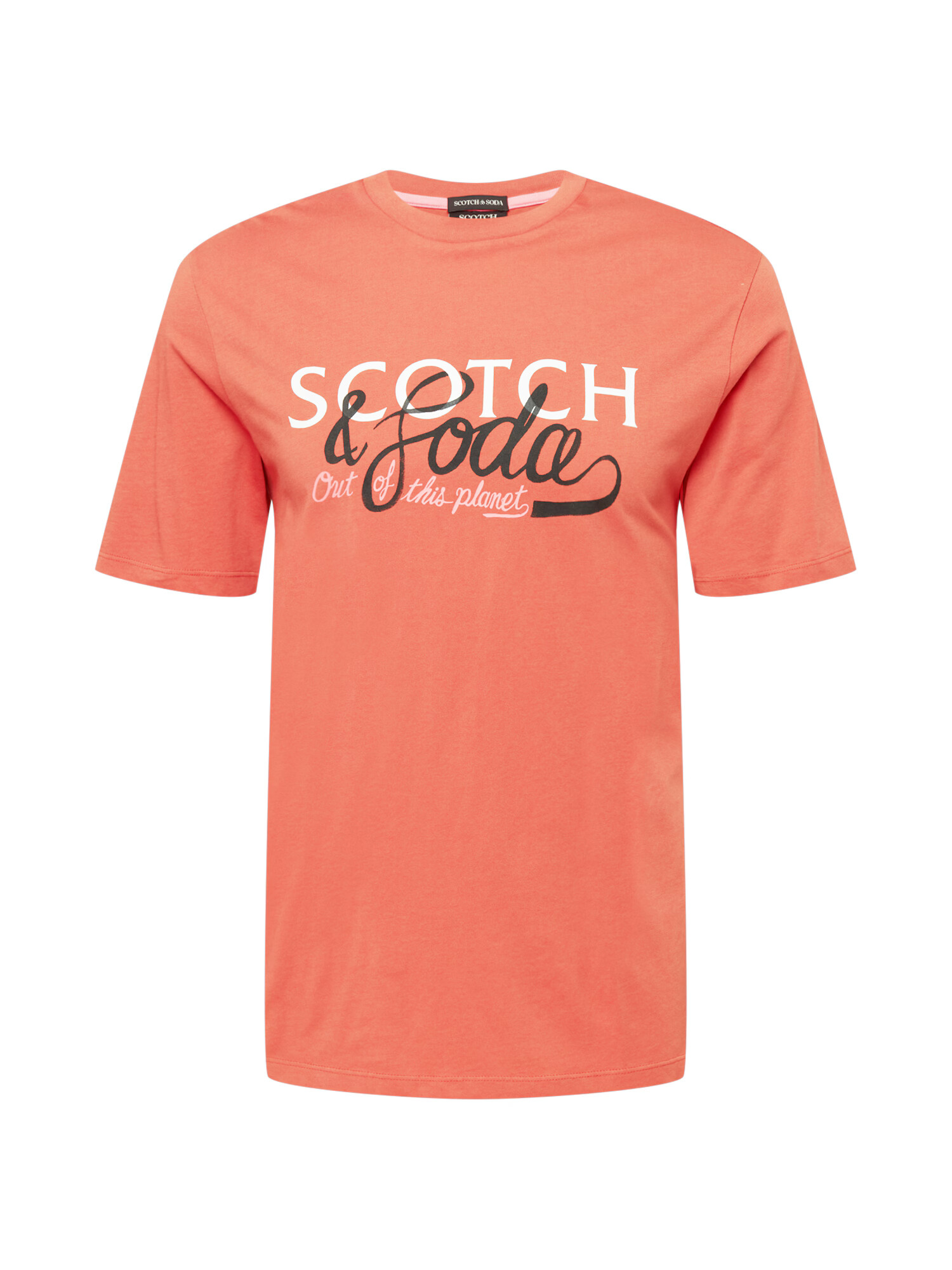 SCOTCH & SODA Tricou portocaliu / negru / alb - Pled.ro