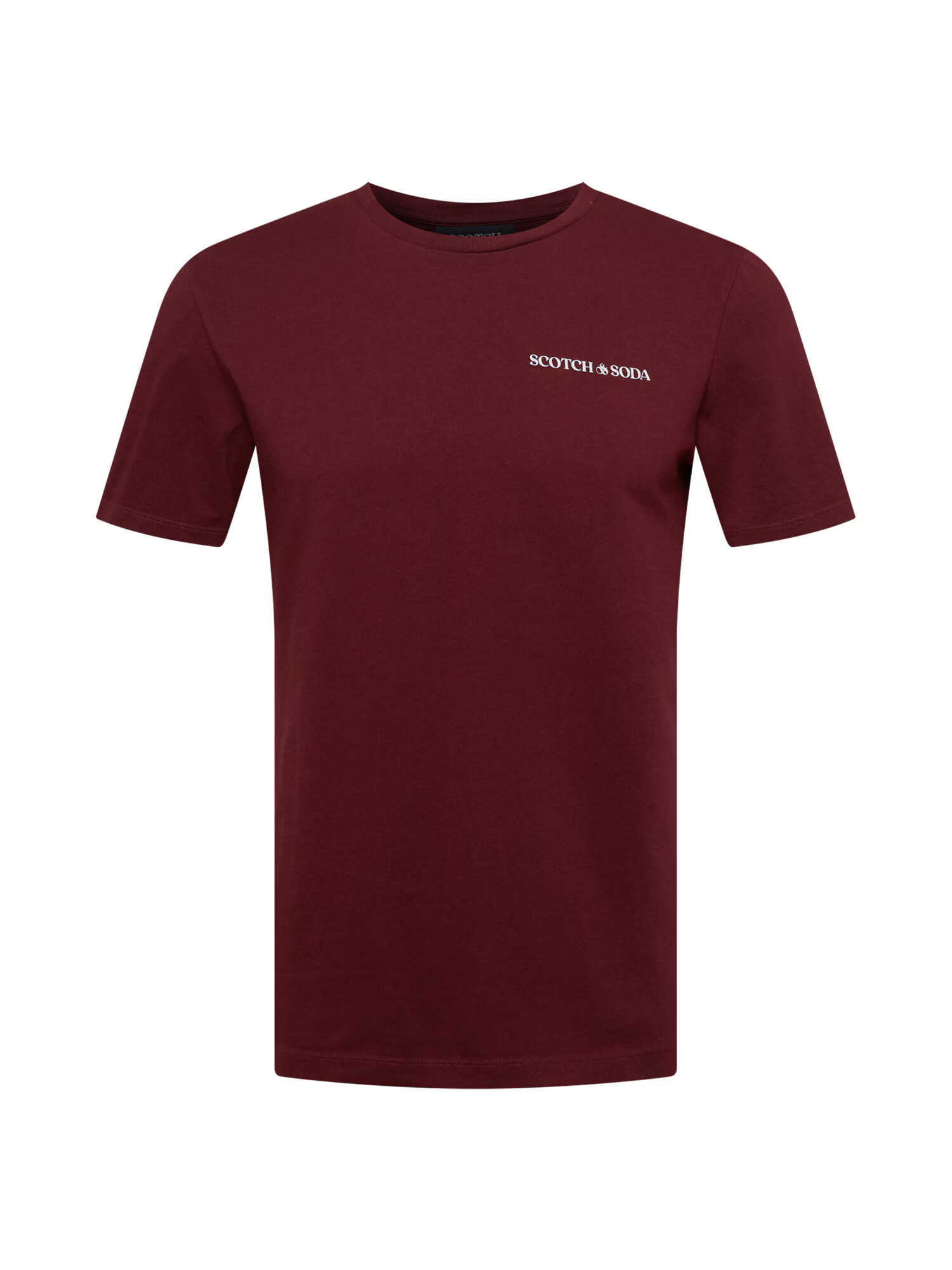 SCOTCH & SODA Tricou roșu burgundy / alb - Pled.ro