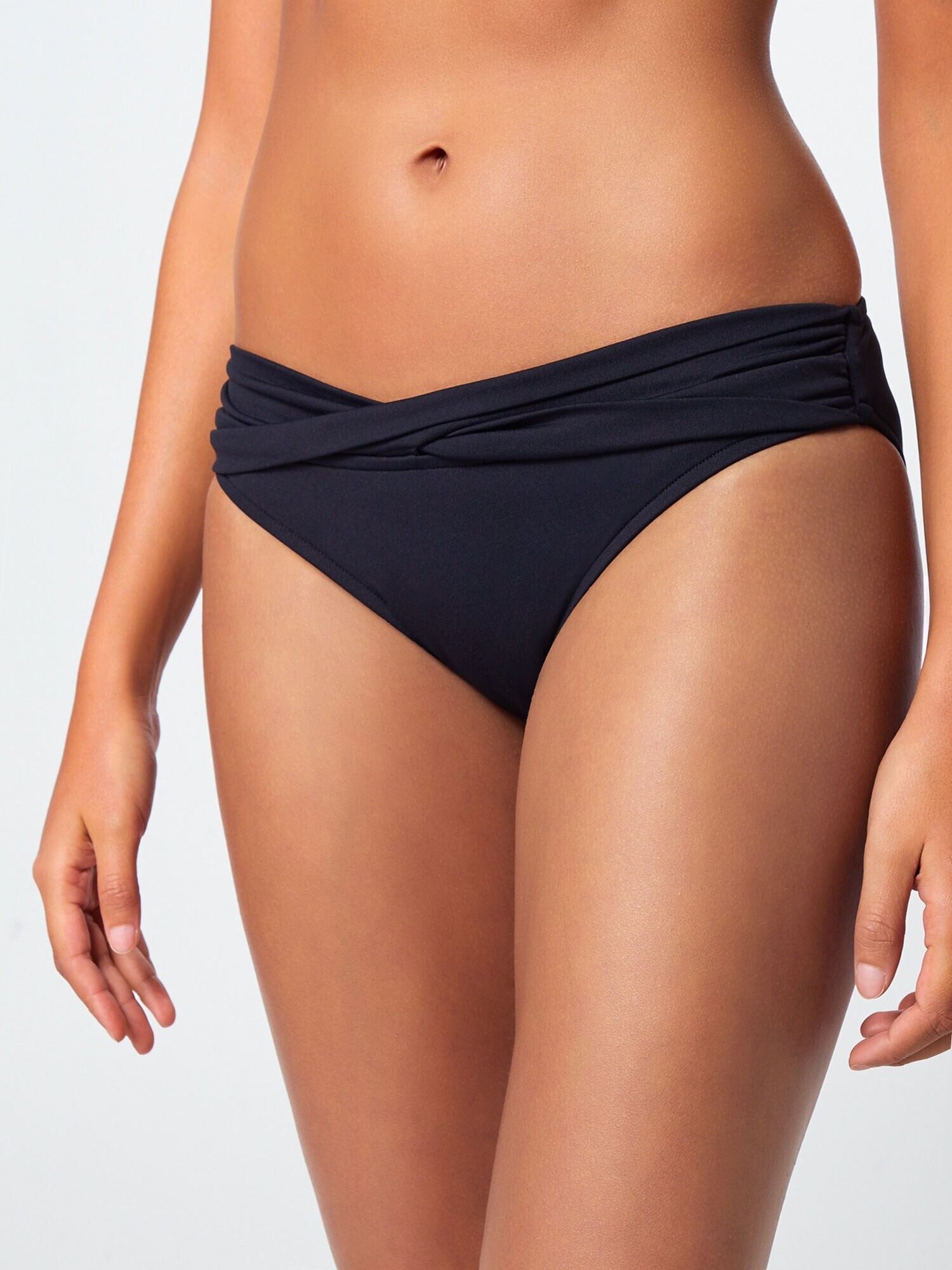 Seafolly Slip costum de baie 'Twist' negru - Pled.ro