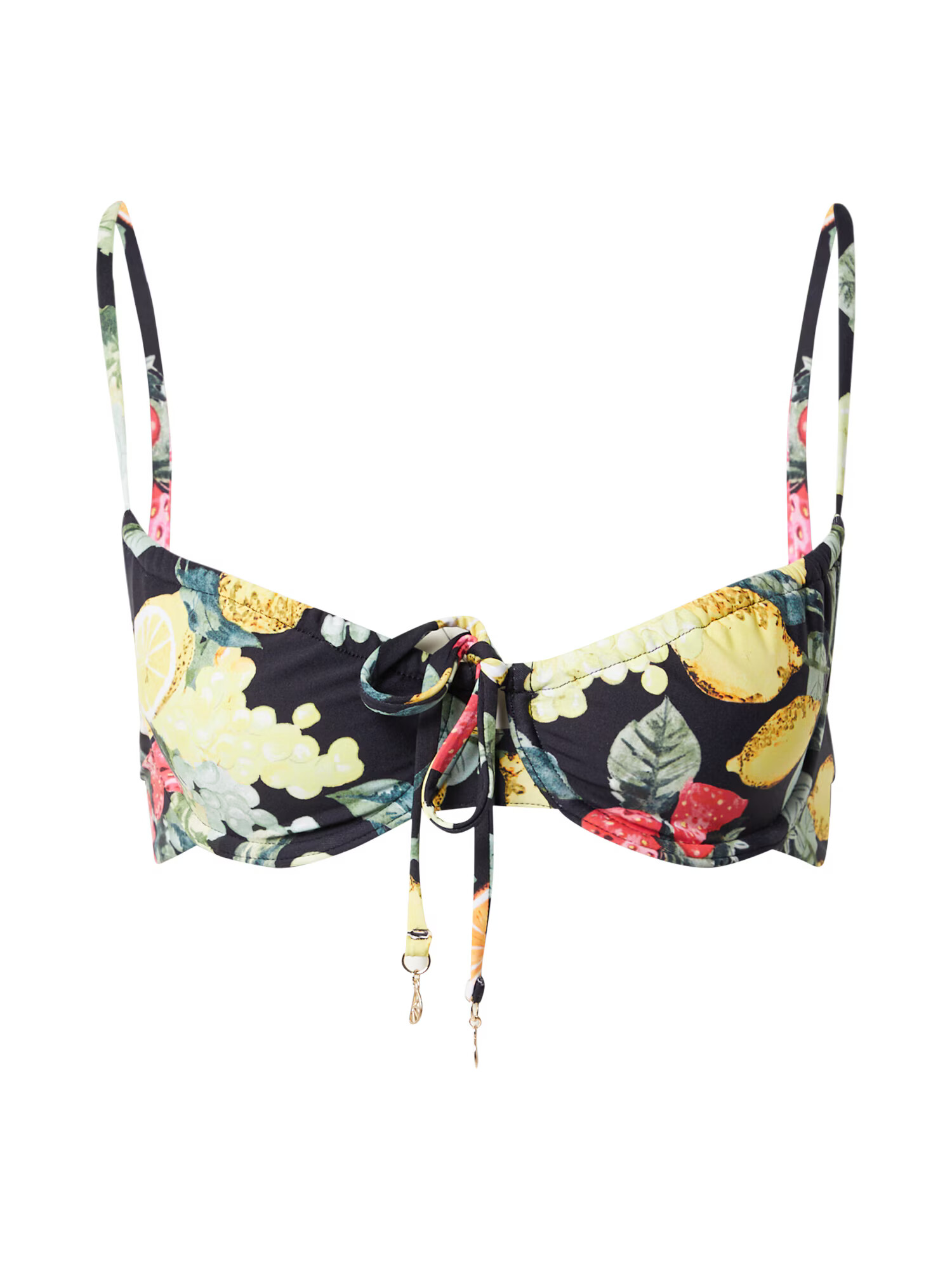 Seafolly Sutien costum de baie galben deschis / verde închis / roz zmeură / negru - Pled.ro