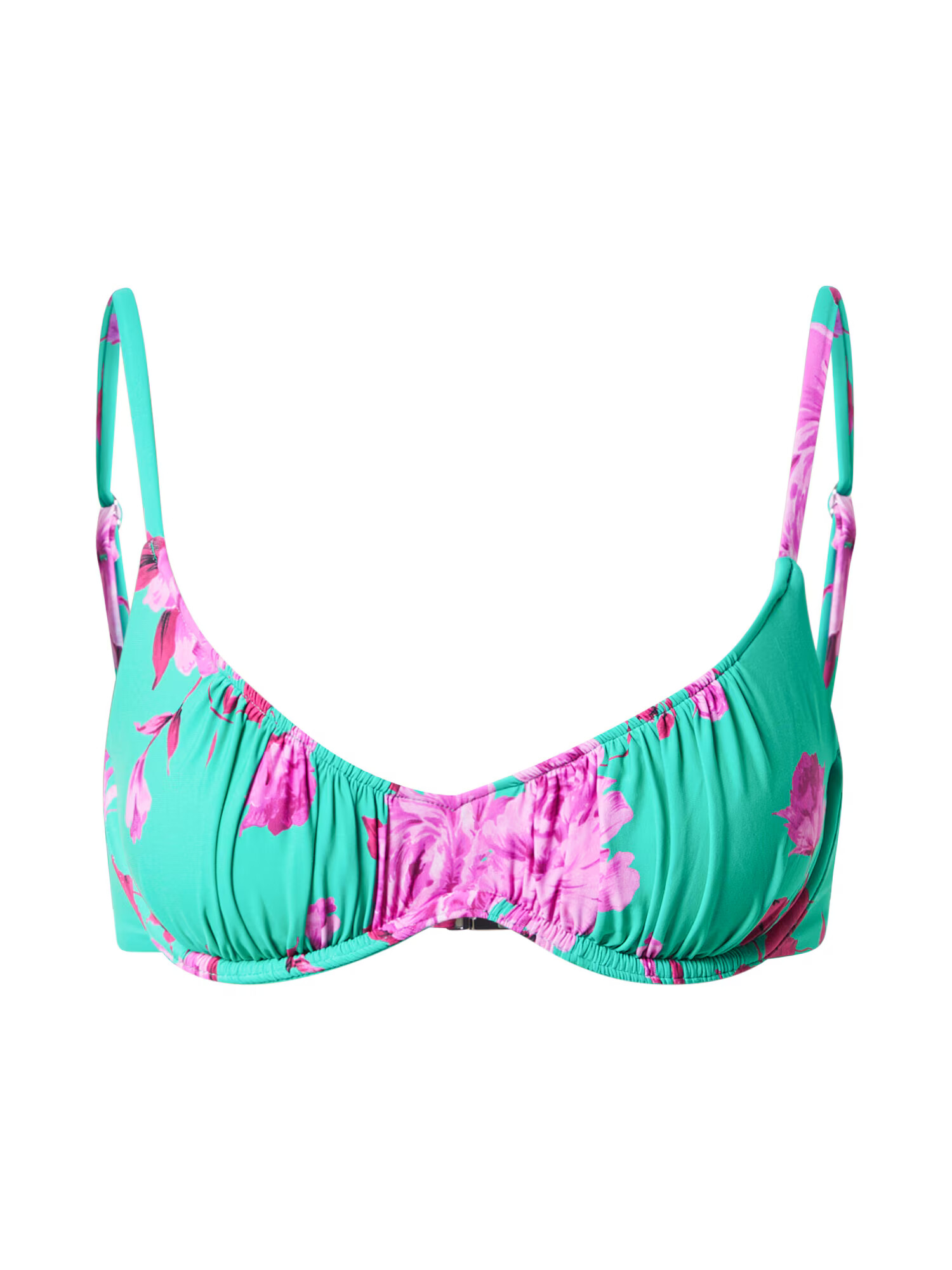 Seafolly Sutien costum de baie 'Sweetheart' verde jad / roz / roz închis - Pled.ro