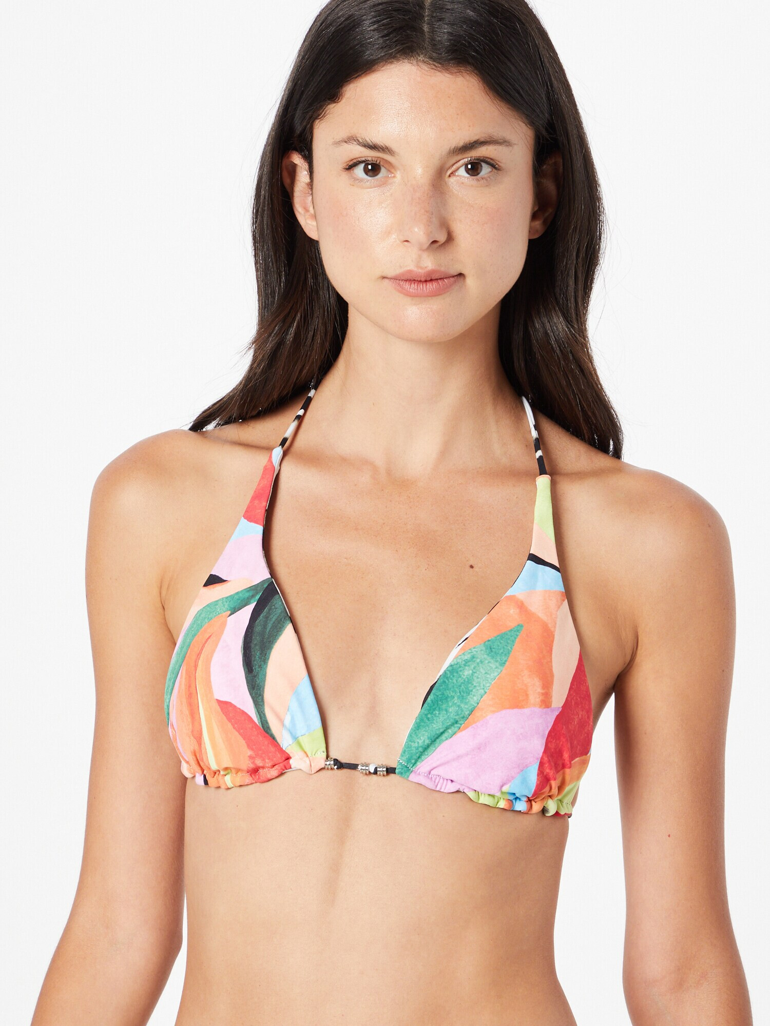 Seafolly Sutien costum de baie verde / portocaliu / roz deschis / negru - Pled.ro