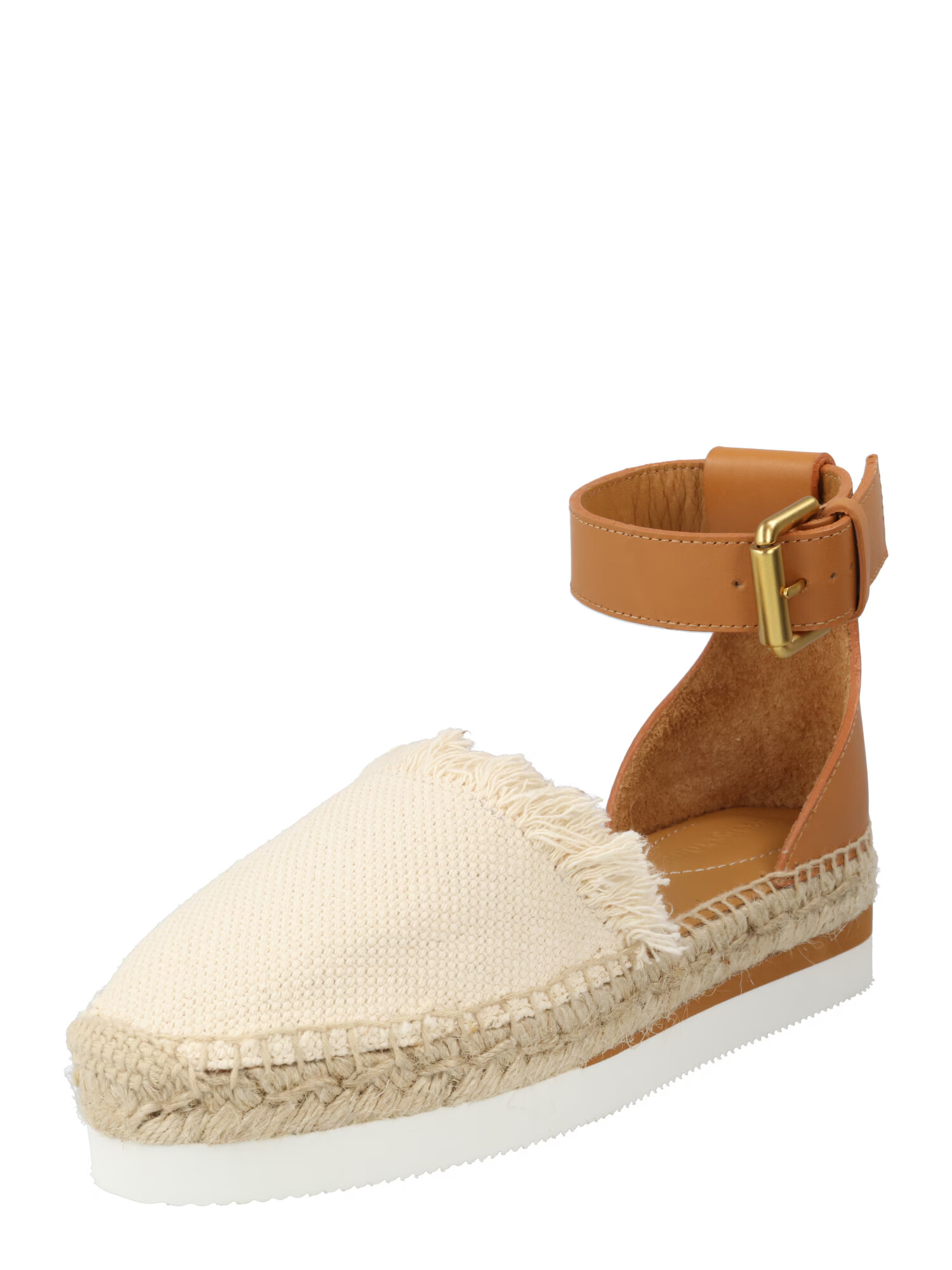 See by Chloé Espadrile 'Glyn' maro coniac / alb - Pled.ro