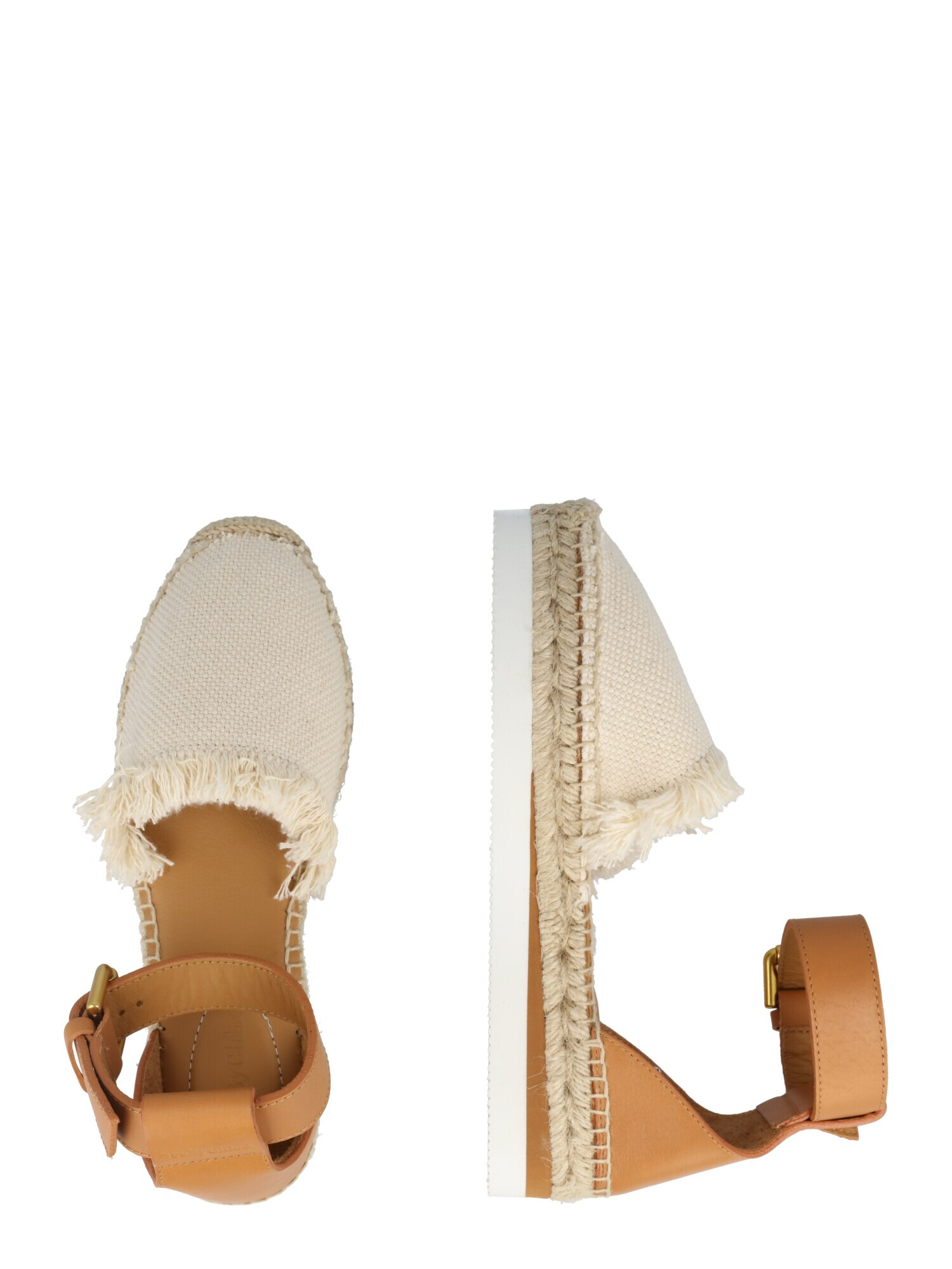 See by Chloé Espadrile 'Glyn' maro coniac / alb - Pled.ro