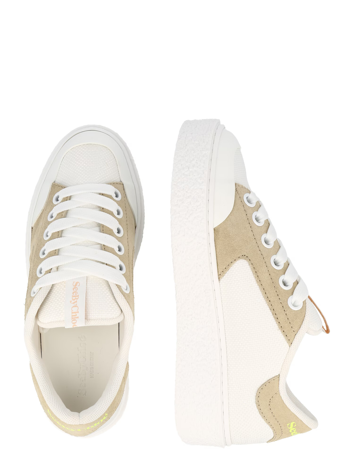 See by Chloé Sneaker low 'HELLA' bej închis / alb natural - Pled.ro