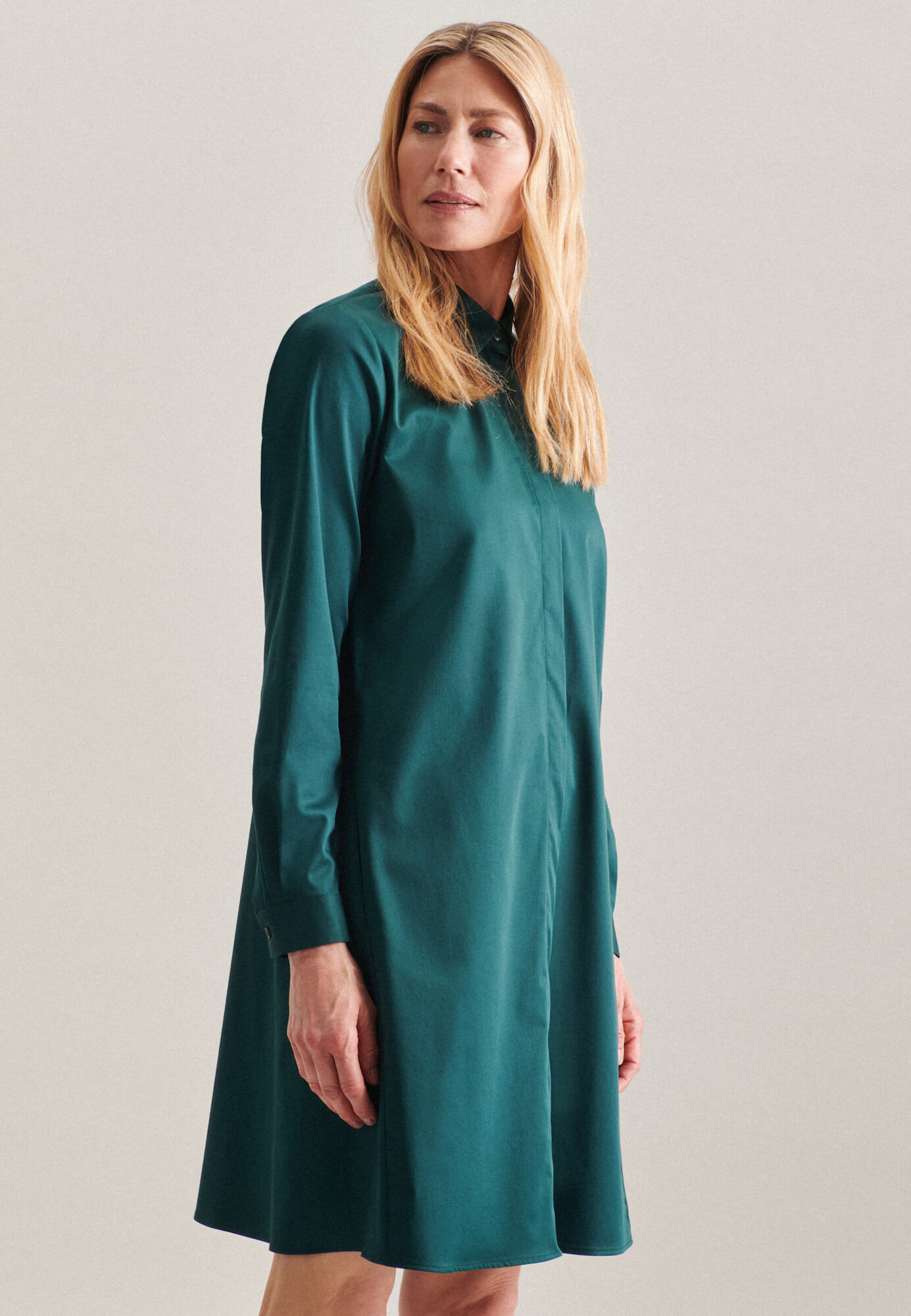 SEIDENSTICKER Rochie verde petrol - Pled.ro