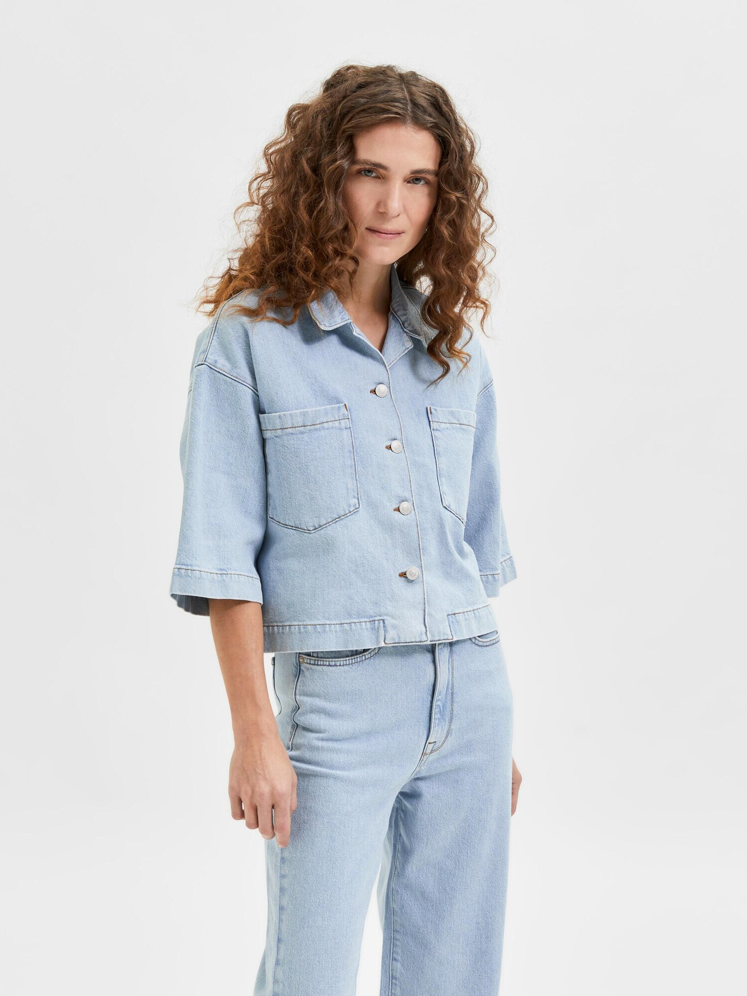 SELECTED FEMME Bluză 'Kati' albastru denim - Pled.ro