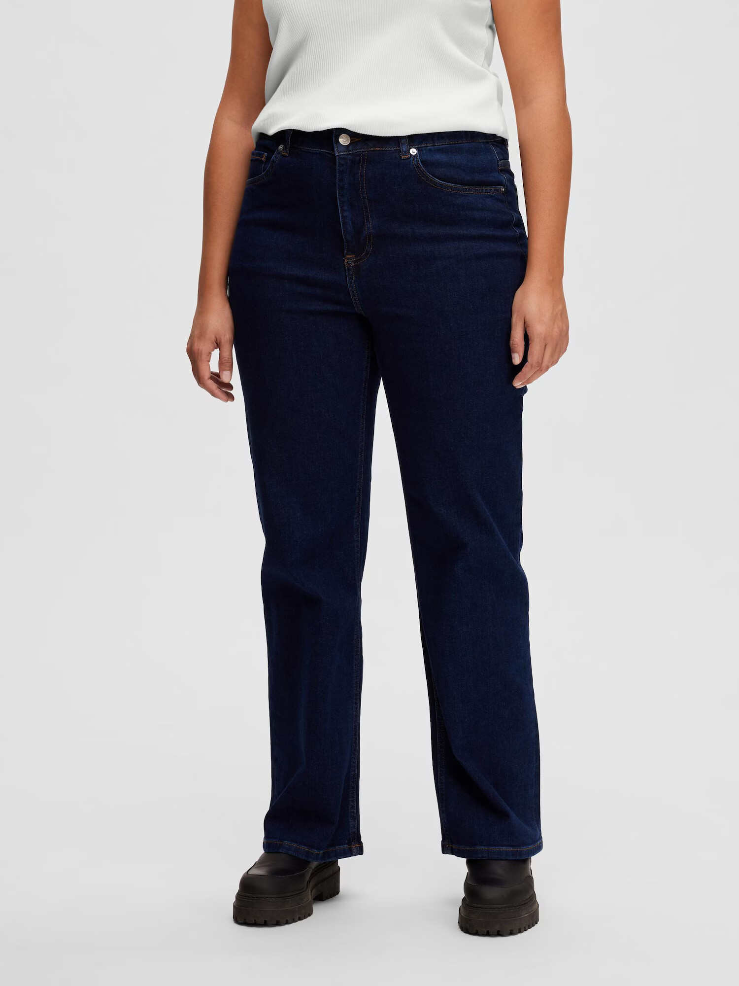 Selected Femme Curve Jeans 'Brigitte' albastru denim - Pled.ro