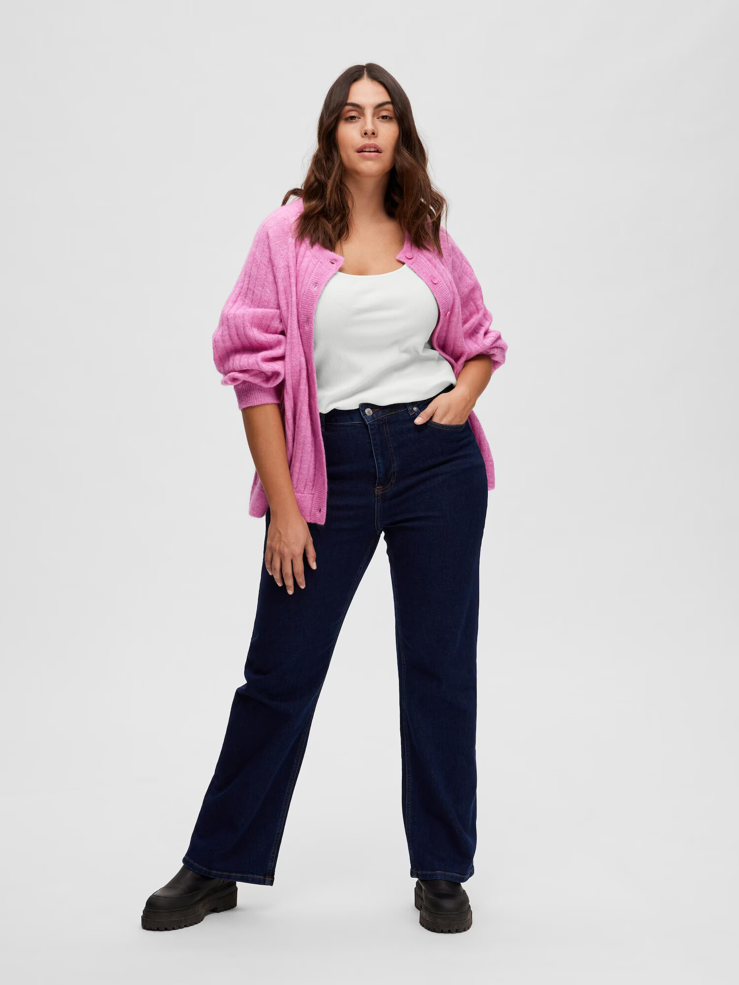 Selected Femme Curve Jeans 'Brigitte' albastru denim - Pled.ro