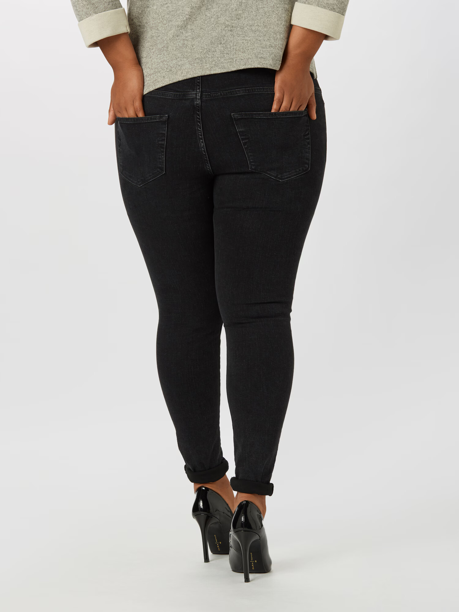 Selected Femme Curve Jeans 'Ina' negru denim - Pled.ro