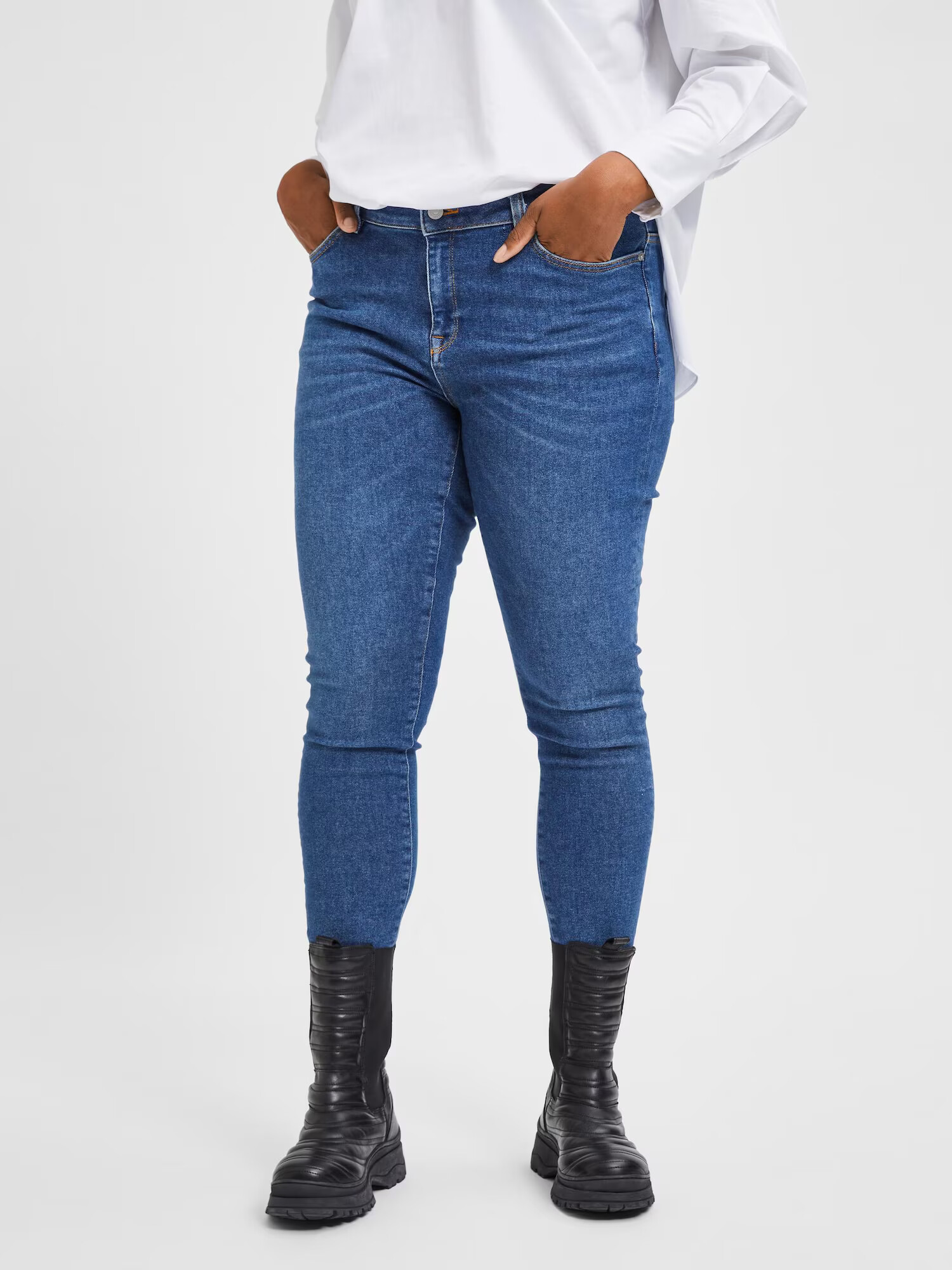 Selected Femme Curve Jeans 'Tia' albastru - Pled.ro