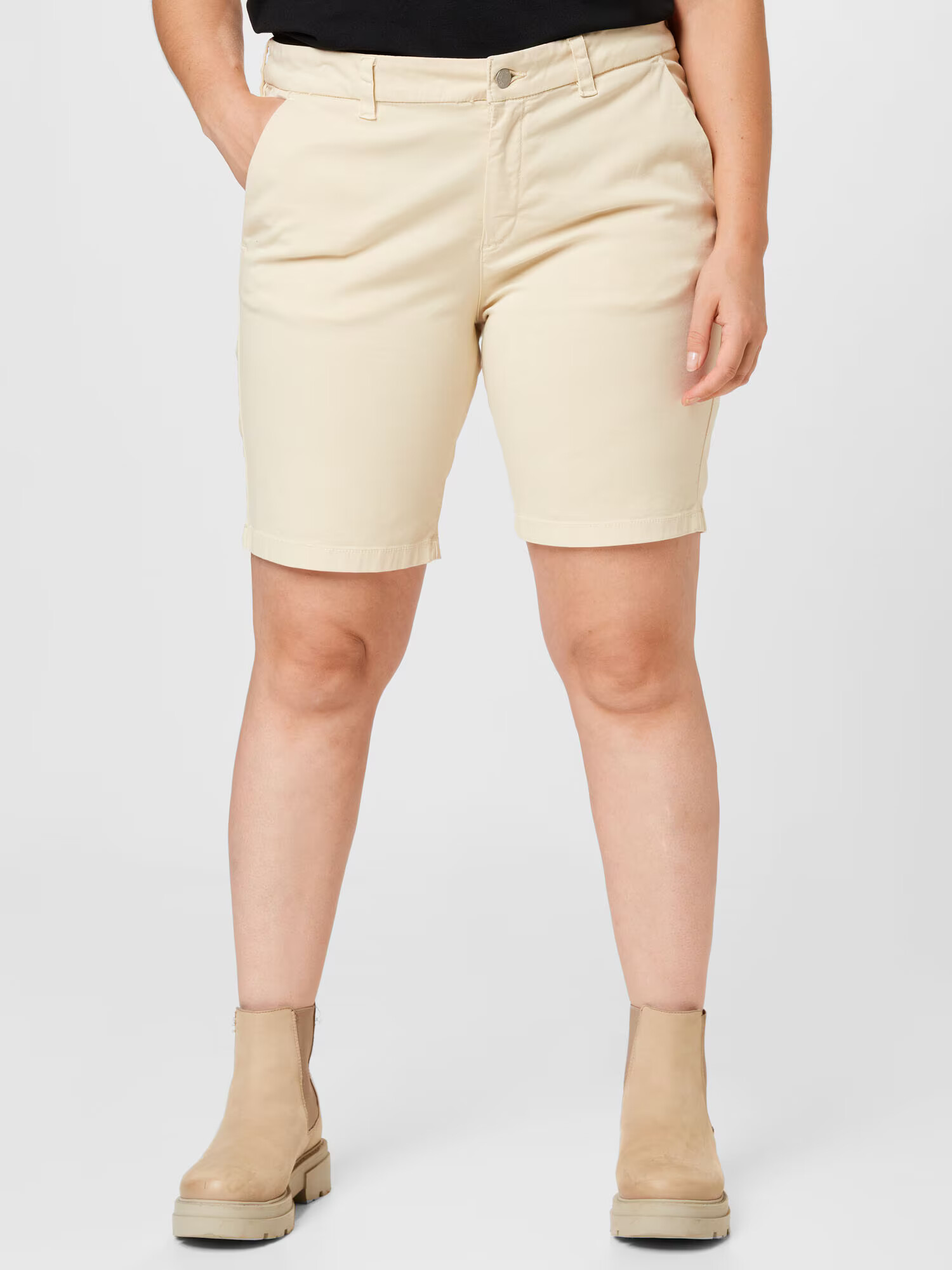 Selected Femme Curve Pantaloni eleganți 'MILEY' bej - Pled.ro