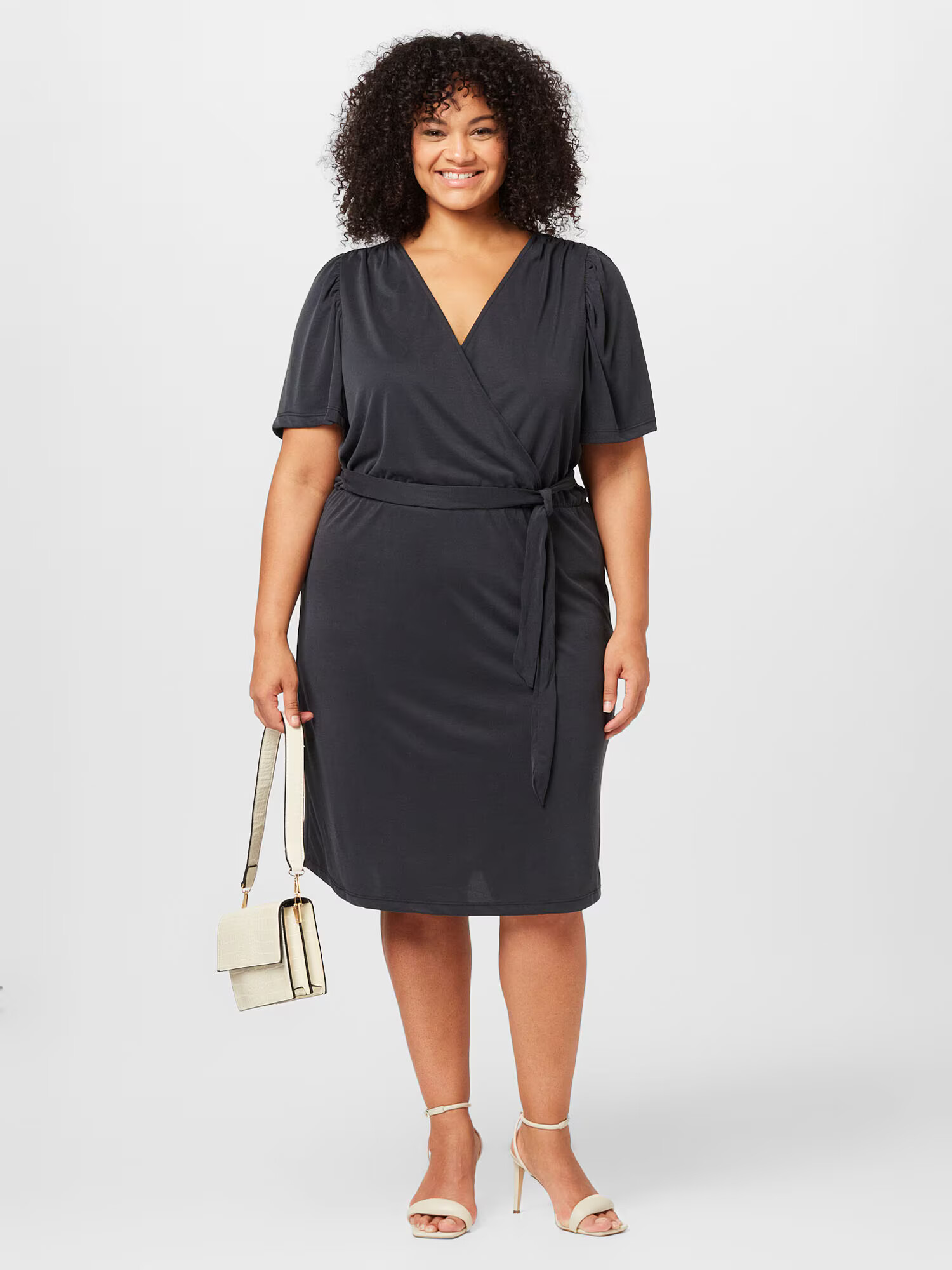 Selected Femme Curve Rochie 'LENIA' negru - Pled.ro