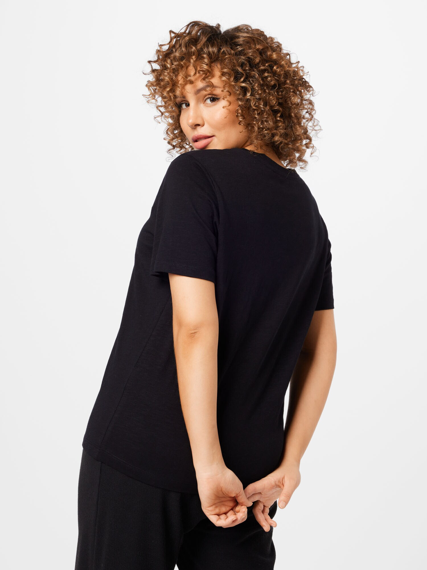 Selected Femme Curve Tricou 'Abella' negru - Pled.ro