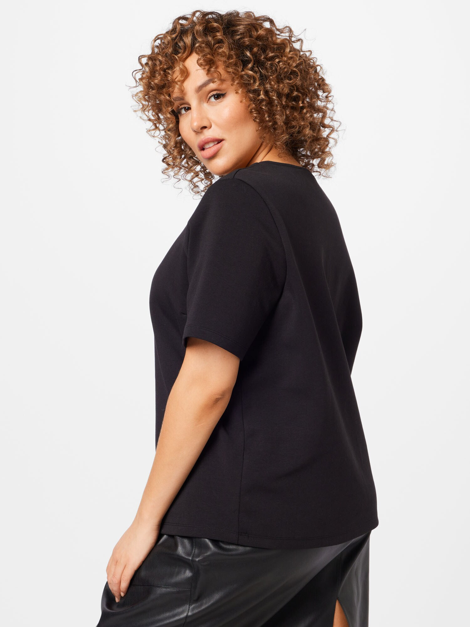 Selected Femme Curve Tricou 'EMILY' negru - Pled.ro