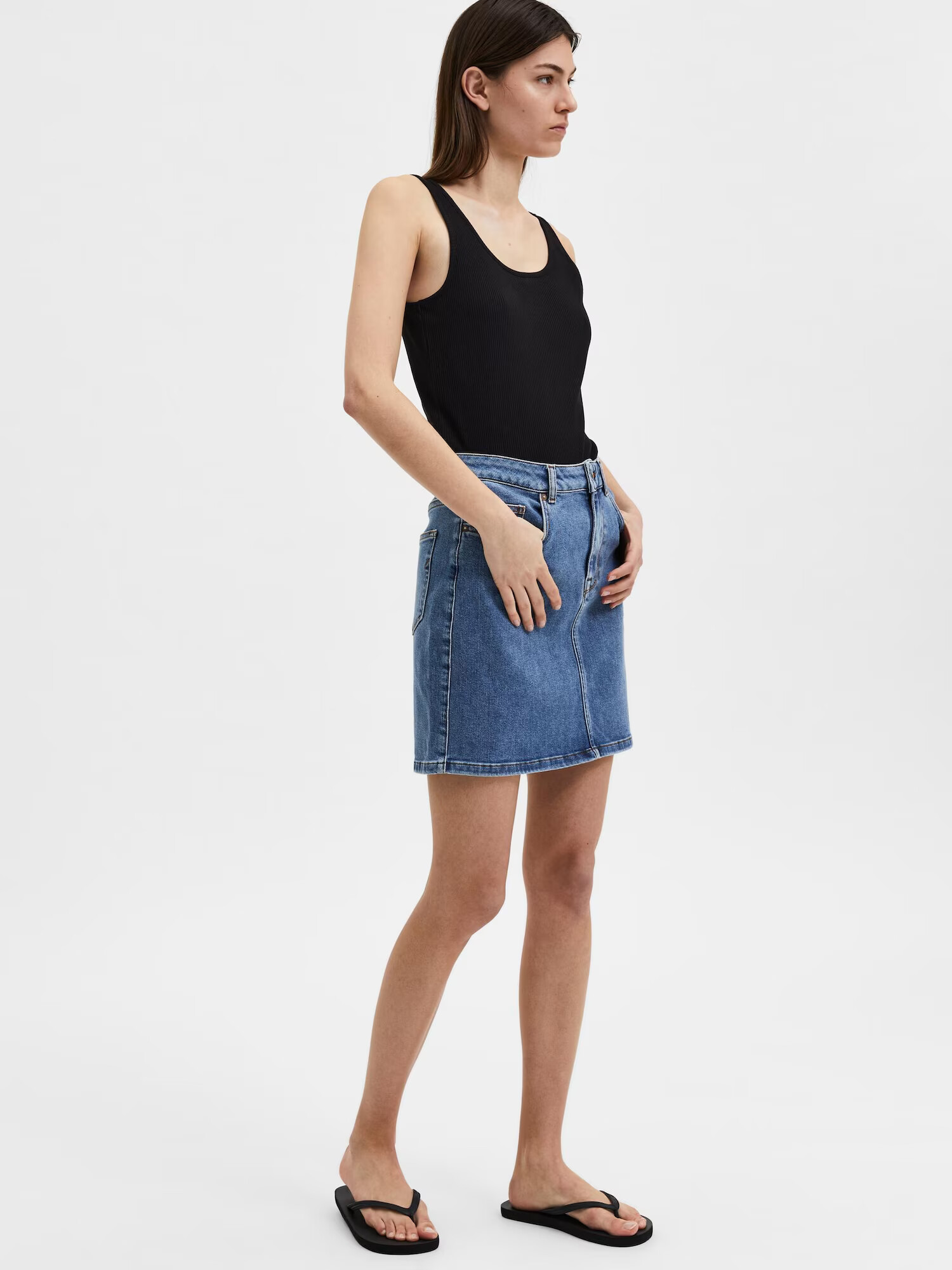 SELECTED FEMME Fustă 'Svava' albastru denim - Pled.ro