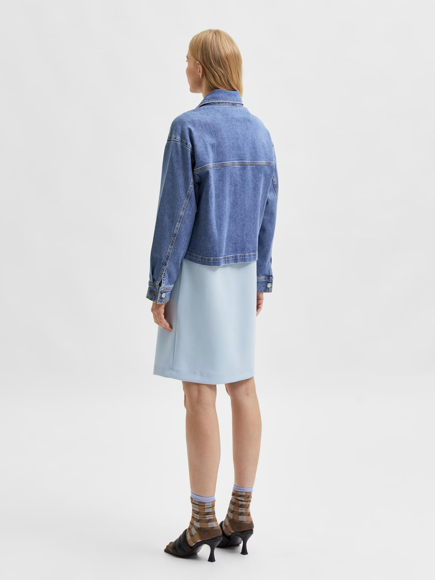 SELECTED FEMME Geacă de primăvară-toamnă 'Karla' albastru denim - Pled.ro