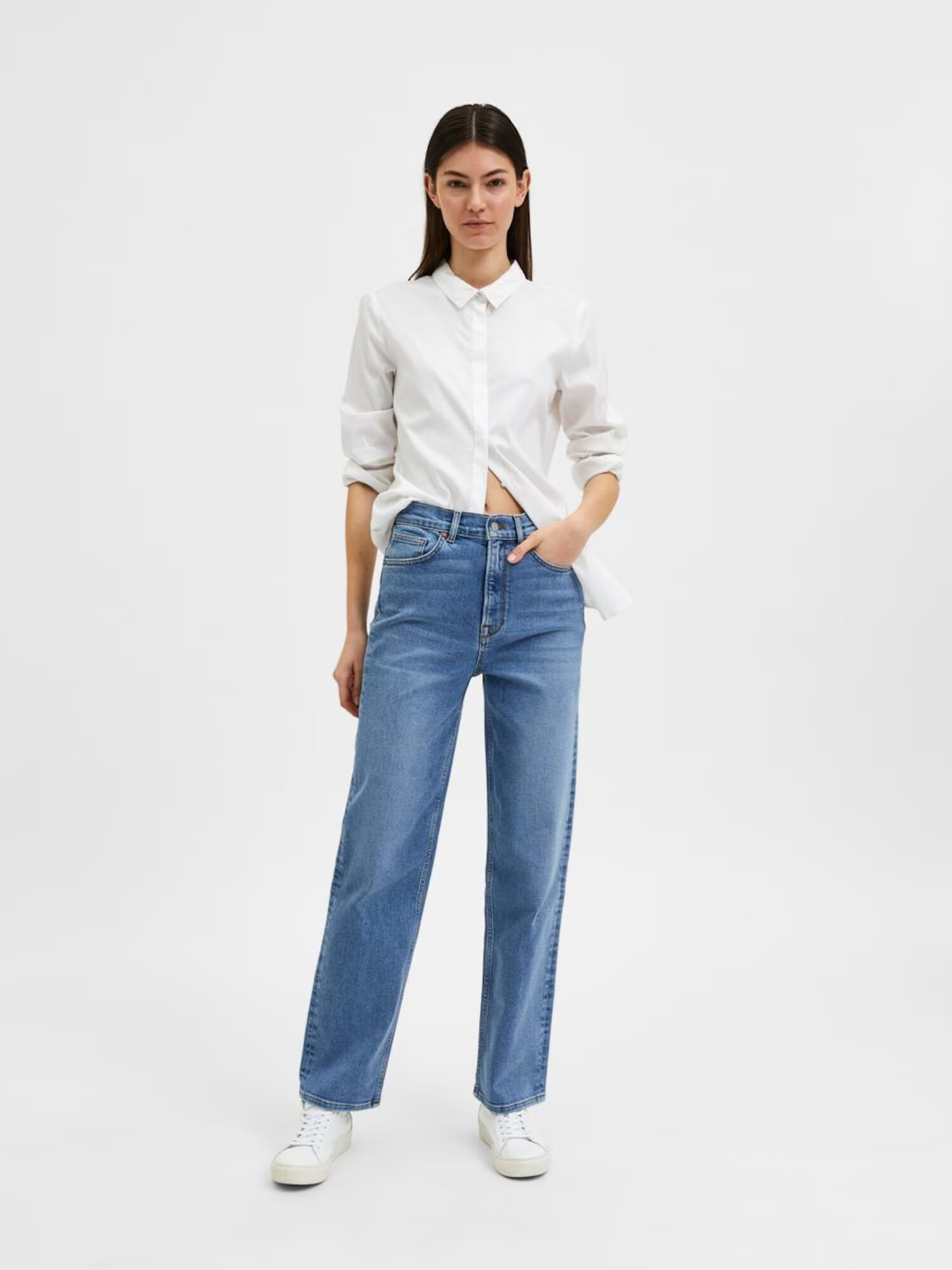 SELECTED FEMME Jeans albastru denim - Pled.ro