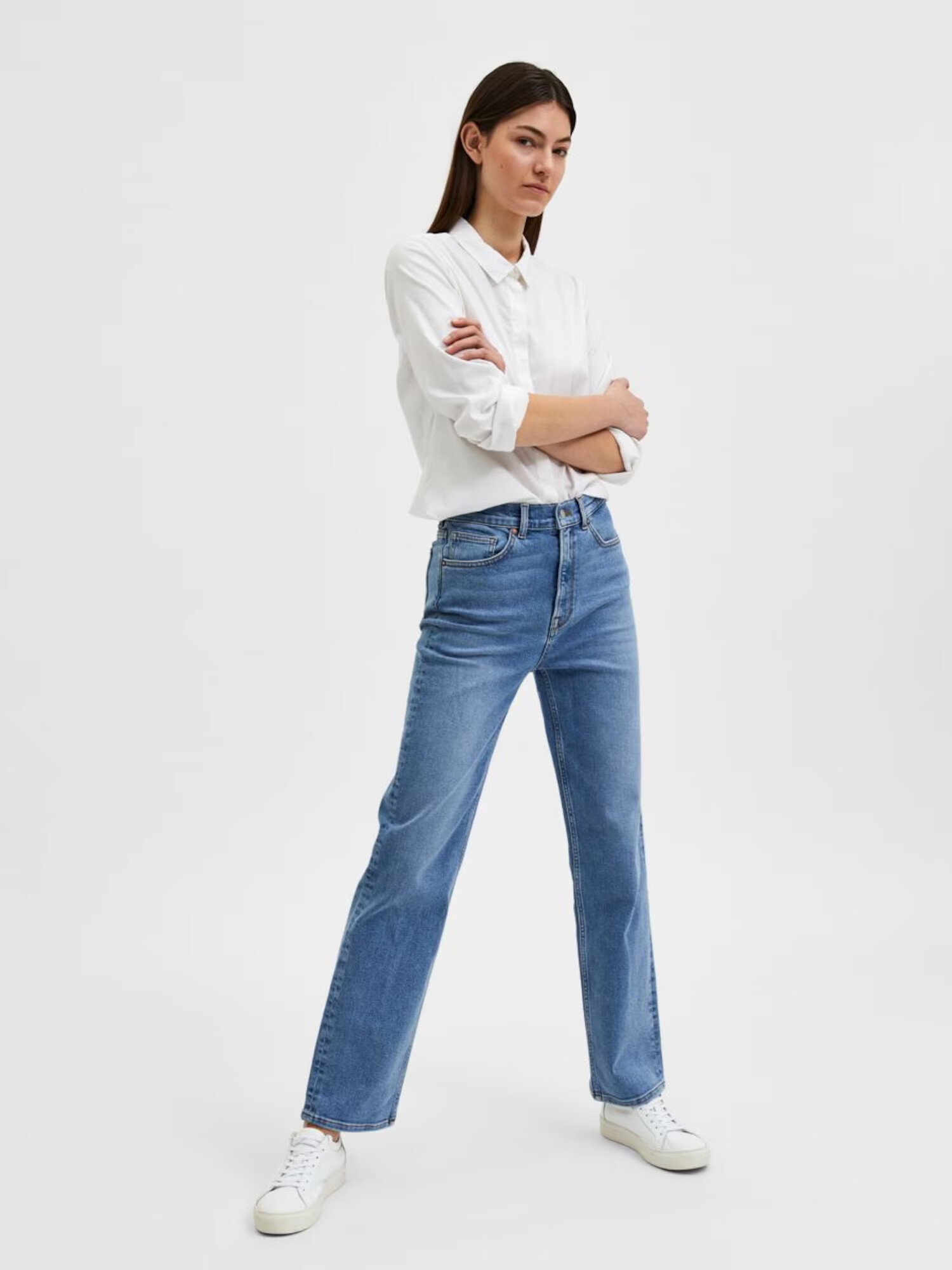 SELECTED FEMME Jeans albastru denim - Pled.ro