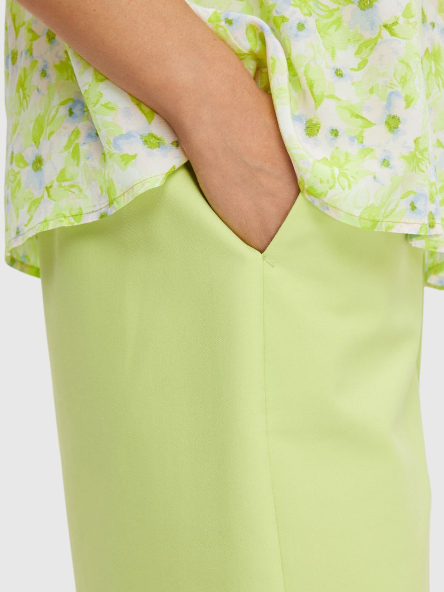 SELECTED FEMME Pantaloni 'Binna' verde neon - Pled.ro