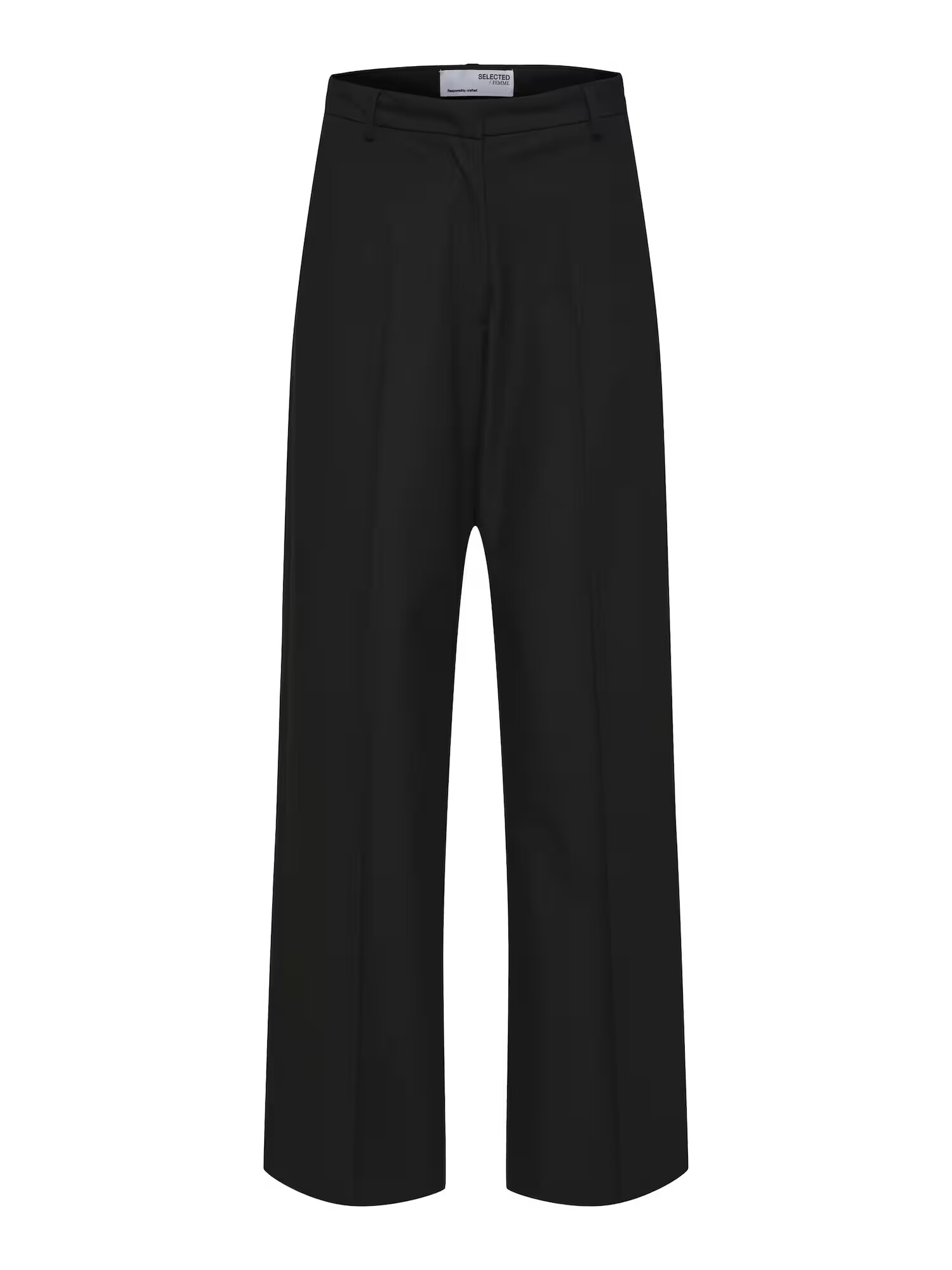 SELECTED FEMME Pantaloni cu dungă 'Eliana' negru - Pled.ro