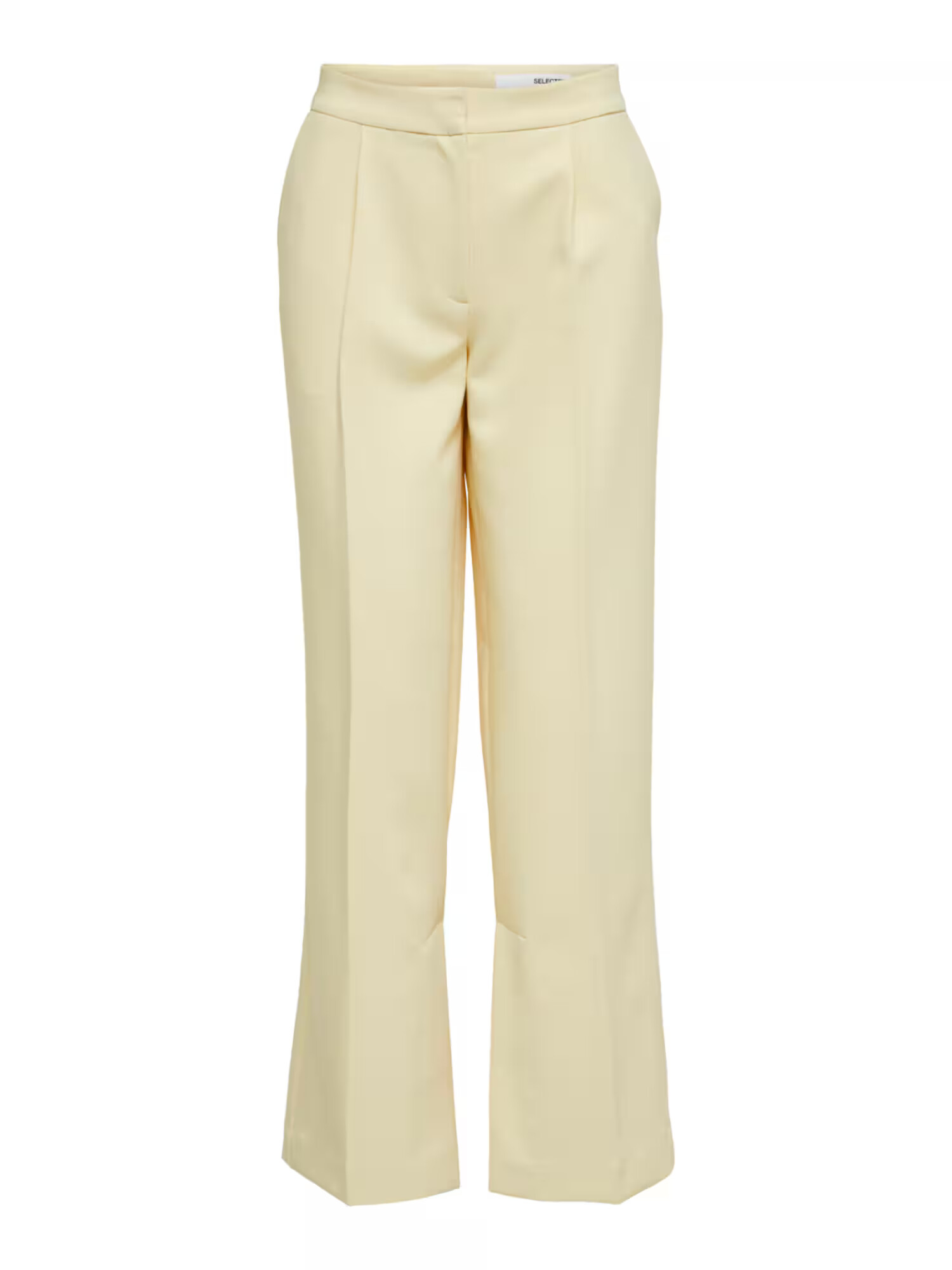 SELECTED FEMME Pantaloni cu dungă galben pastel - Pled.ro