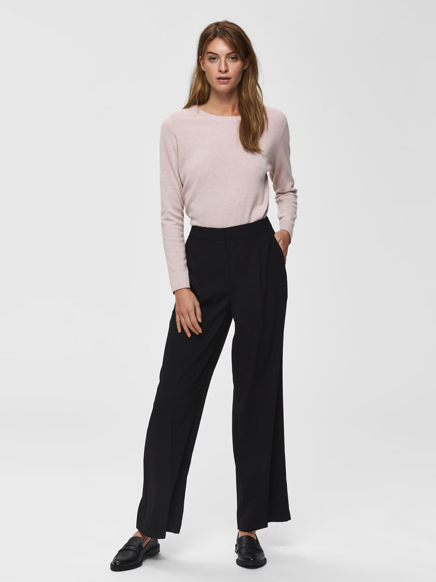 SELECTED FEMME Pantaloni cutați 'Tinni' negru - Pled.ro