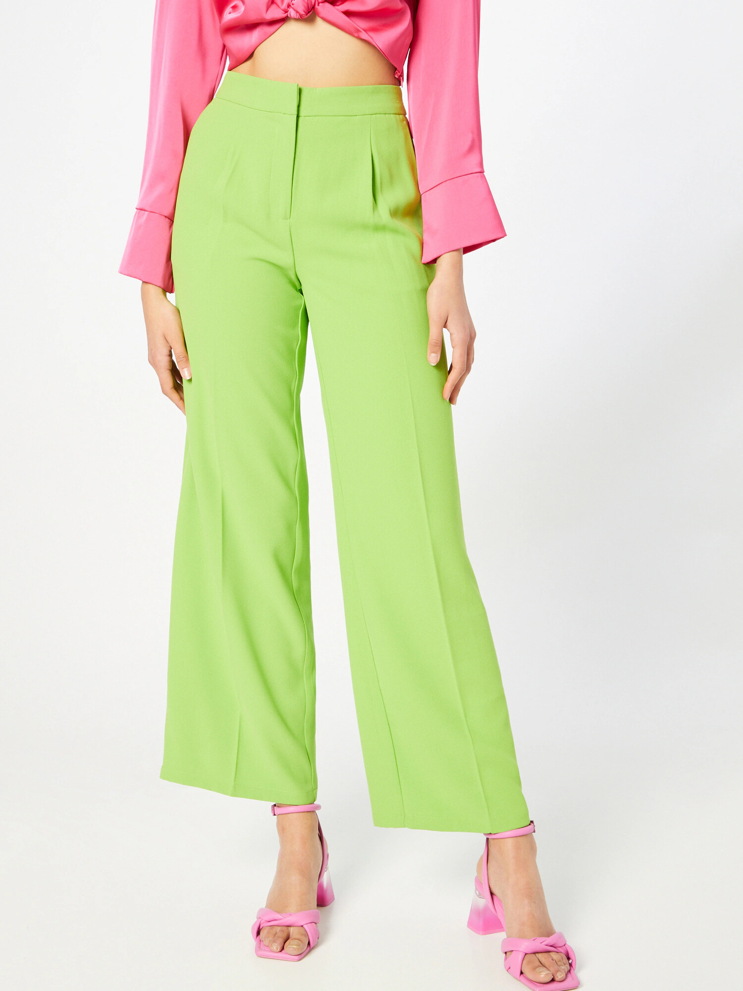 SELECTED FEMME Pantaloni cutați 'TINNI' verde limetă - Pled.ro