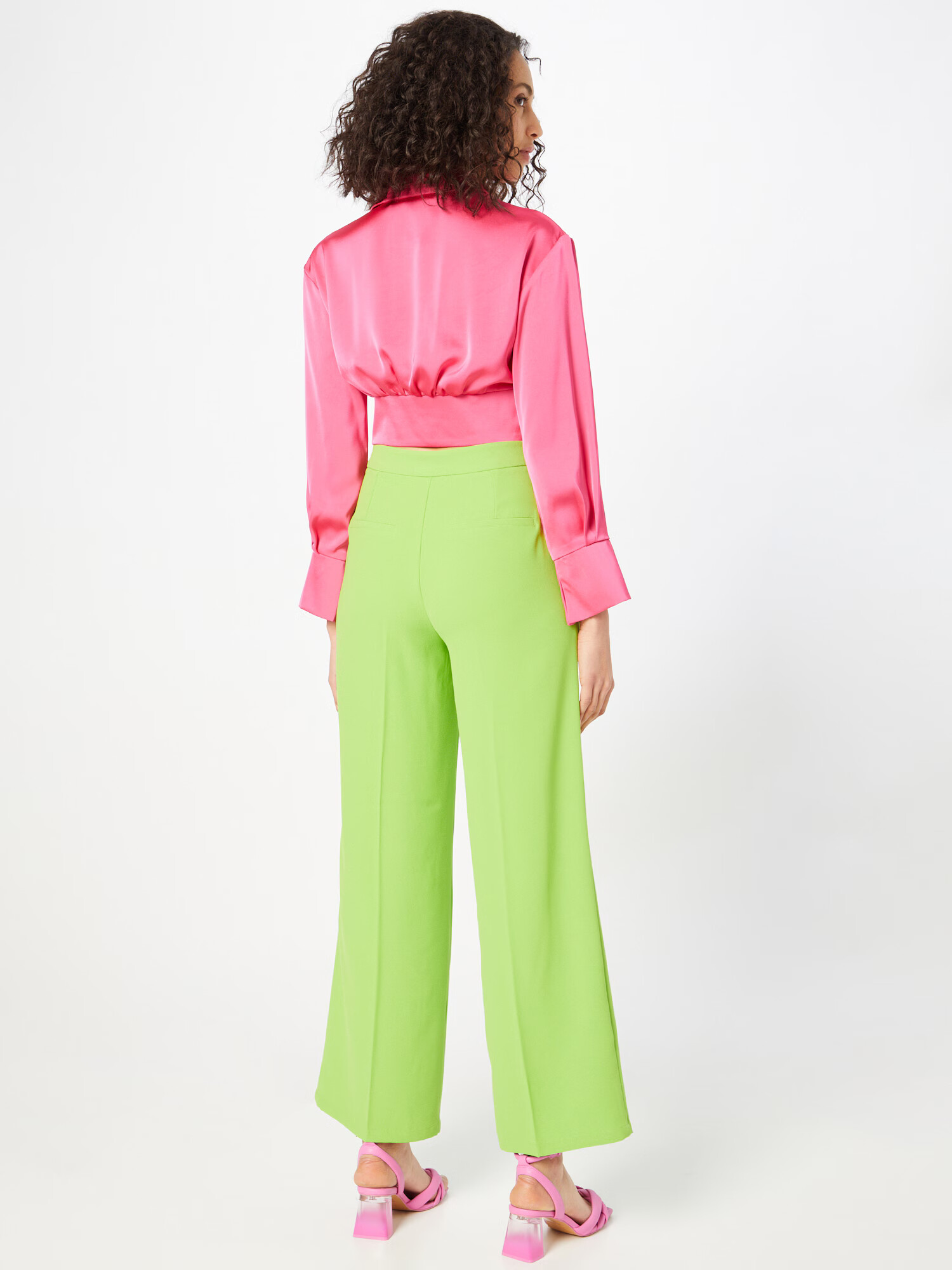 SELECTED FEMME Pantaloni cutați 'TINNI' verde limetă - Pled.ro