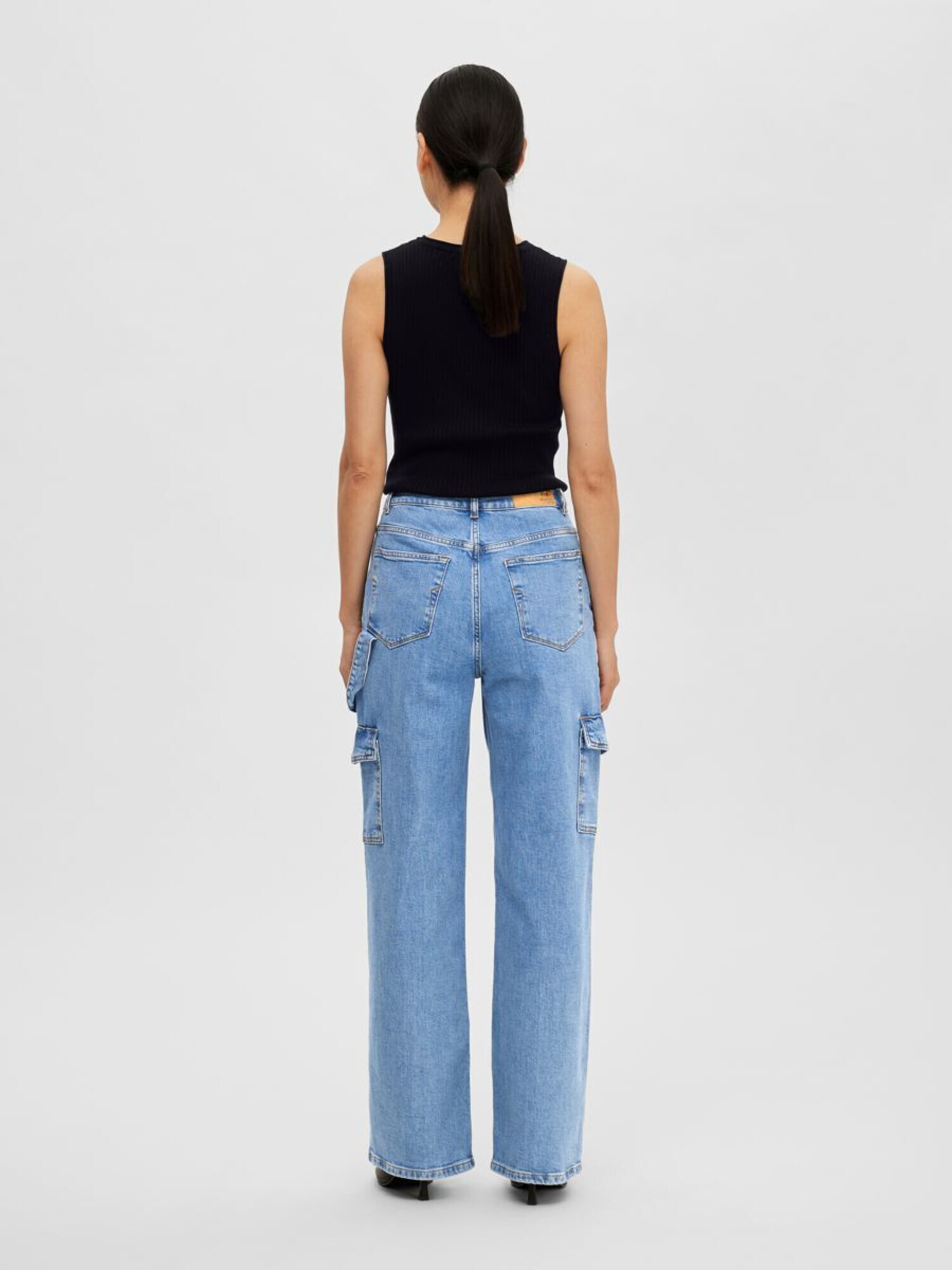 SELECTED FEMME Pantaloni eleganți 'BETTY' albastru denim - Pled.ro