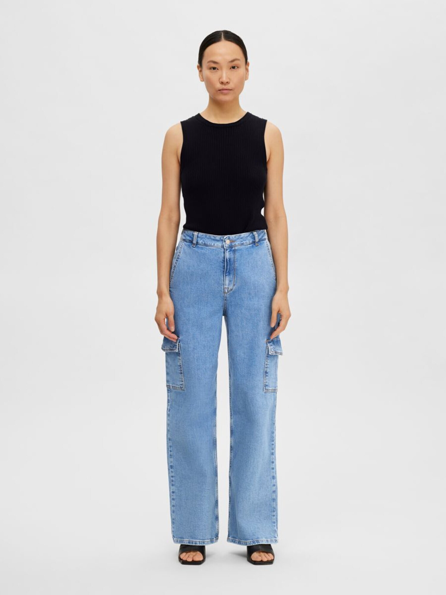 SELECTED FEMME Pantaloni eleganți 'BETTY' albastru denim - Pled.ro