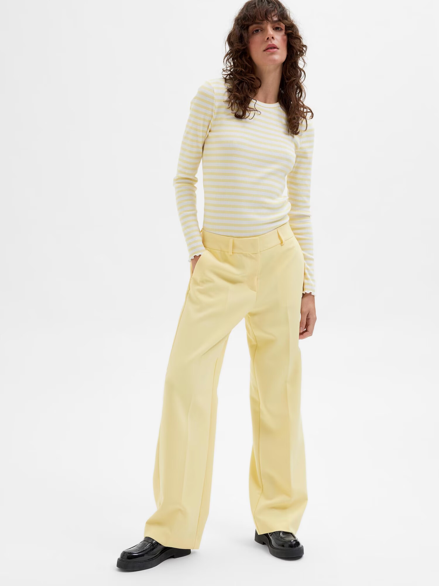 SELECTED FEMME Pantaloni 'RITA' galben deschis - Pled.ro